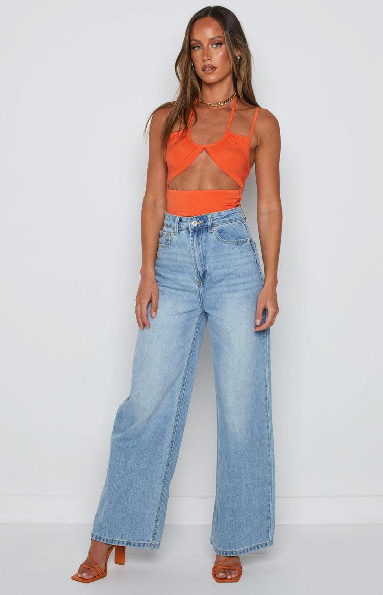 Scout Orange Crop Top Product Image