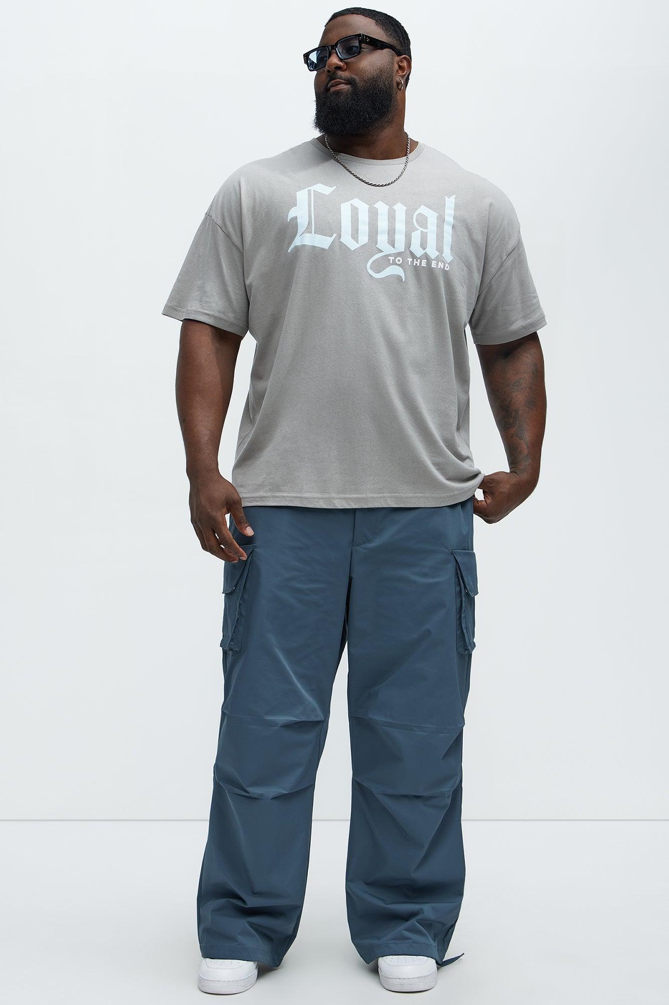 Loyal To The End Oversized Short Sleeve Tee - Grey Product Image