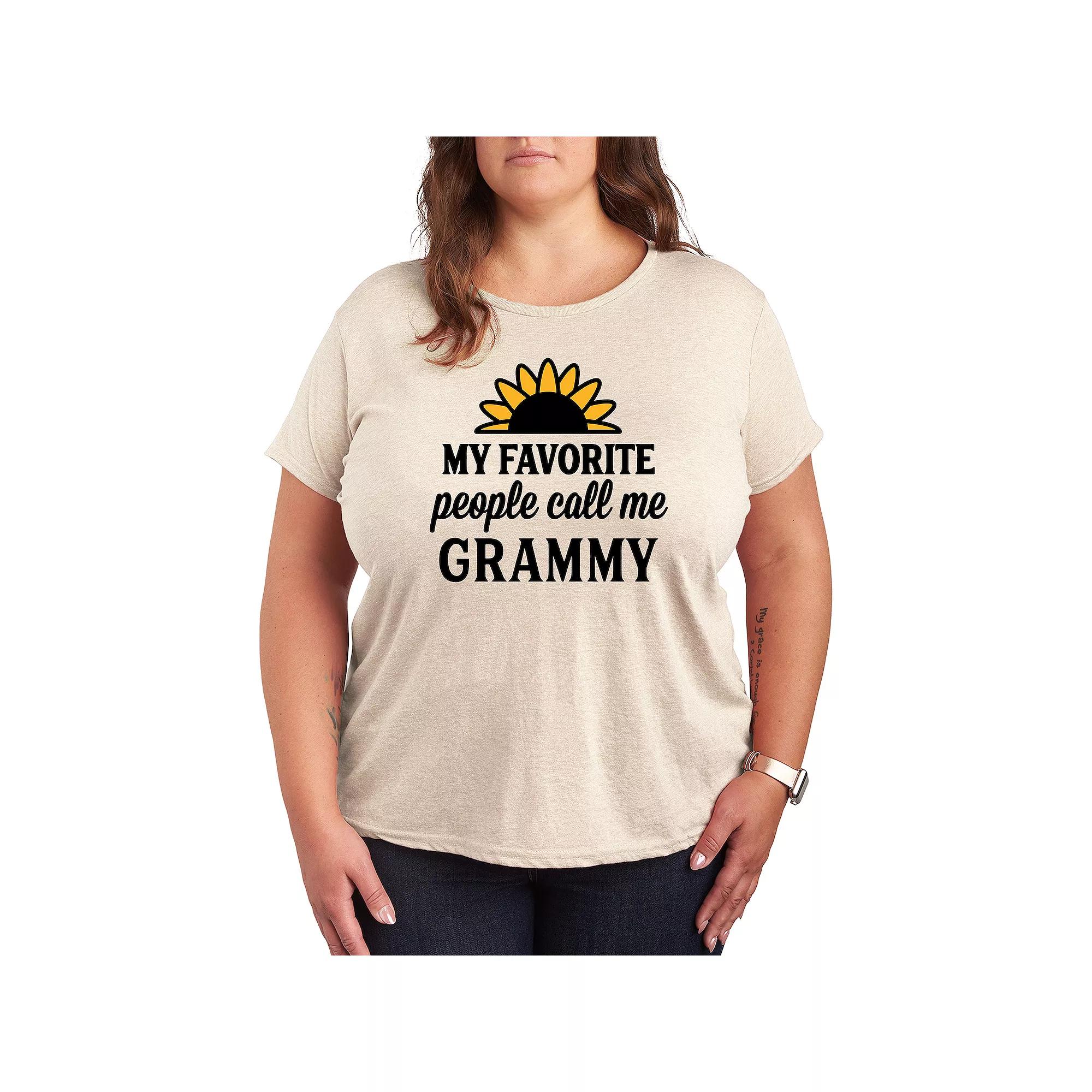Plus Favorite People Grammy Graphic Tee, Women's,  Product Image
