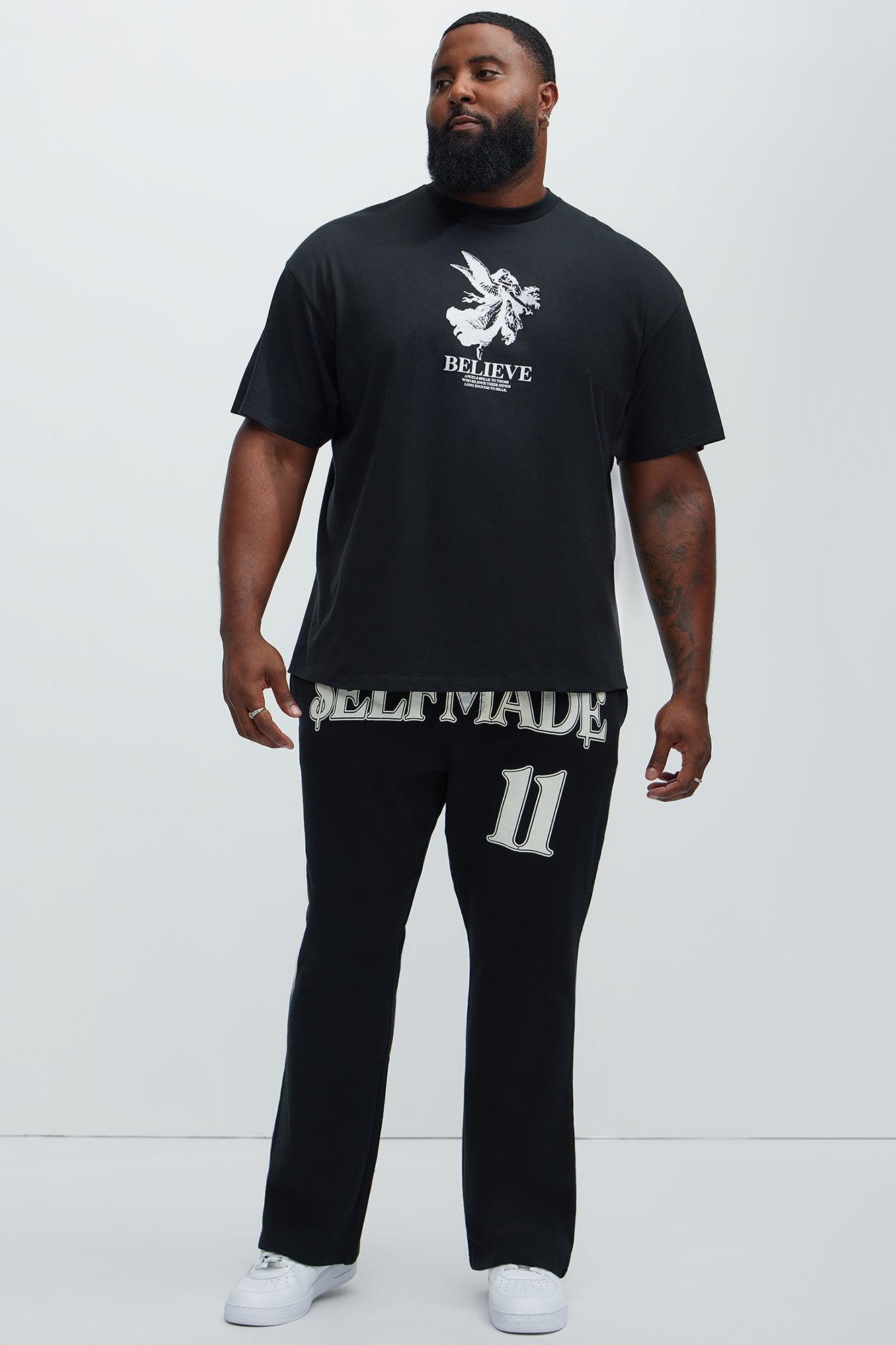 Tyson Self Made Skinny Flare Sweatpants - Black Product Image