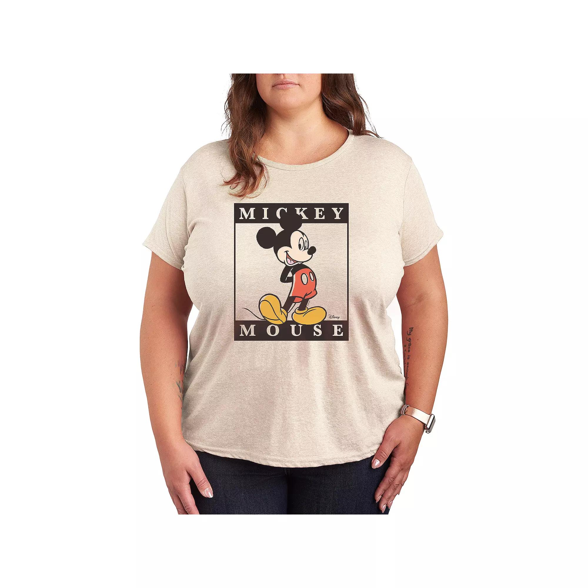 Disney's Mickey Mouse Plus Type Block Graphic Tee, Women's,  Product Image