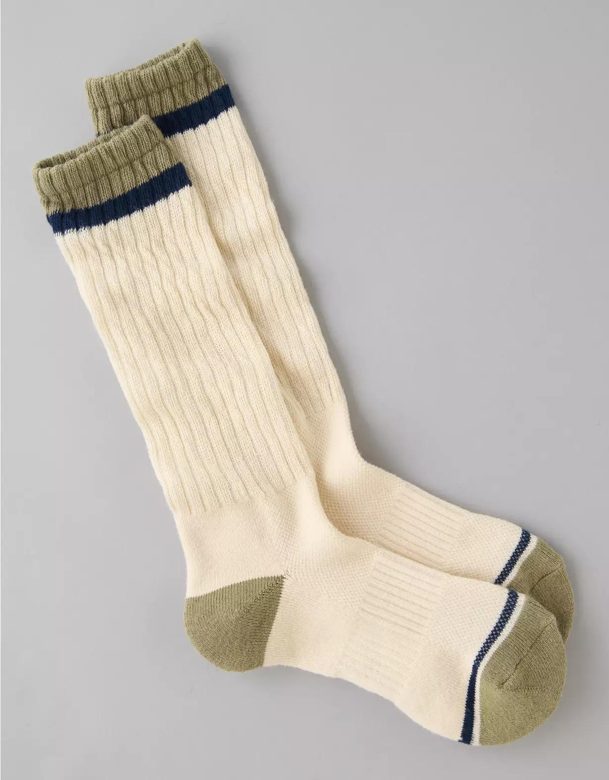 AE Striped Slouchy Socks Product Image