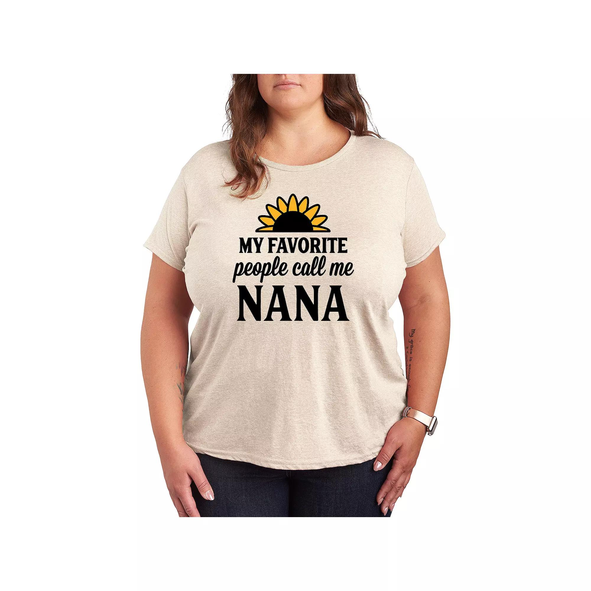 Plus Favorite People Nana Graphic Tee, Women's,  Product Image