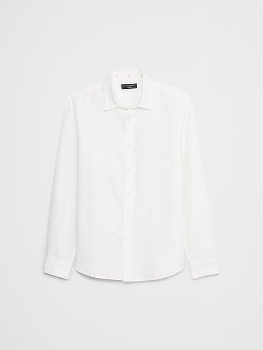 Slim Linen-Blend Shirt Product Image