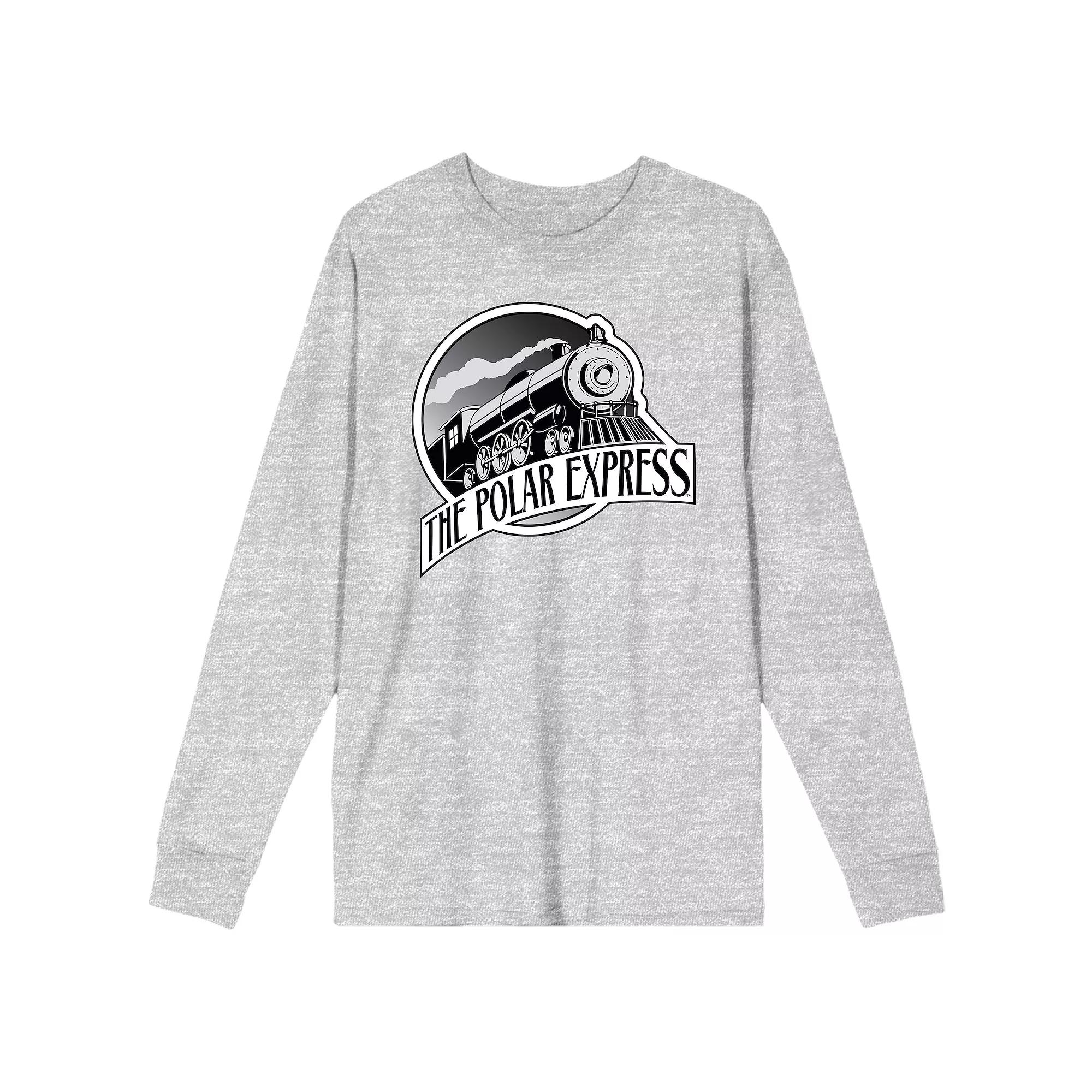 Men's Polar Express Train Logo Long Sleeve Tee,  Product Image