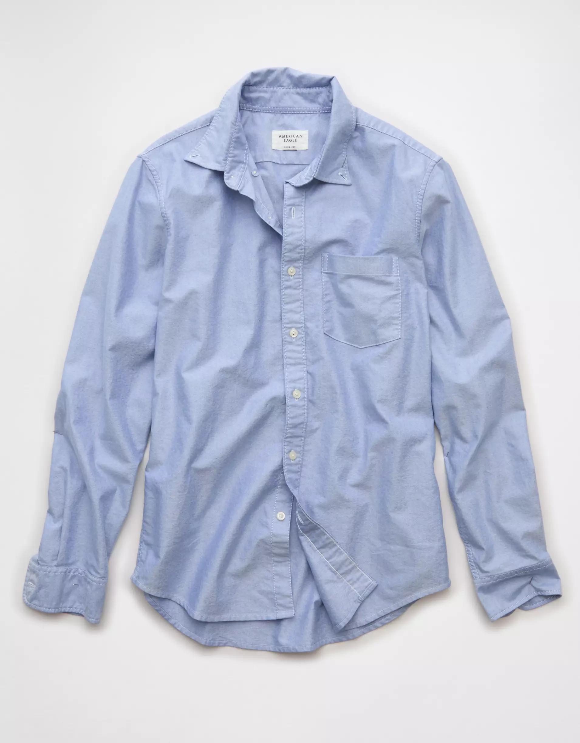 AE Everyday Slim Fit Oxford Button-Up Shirt Product Image