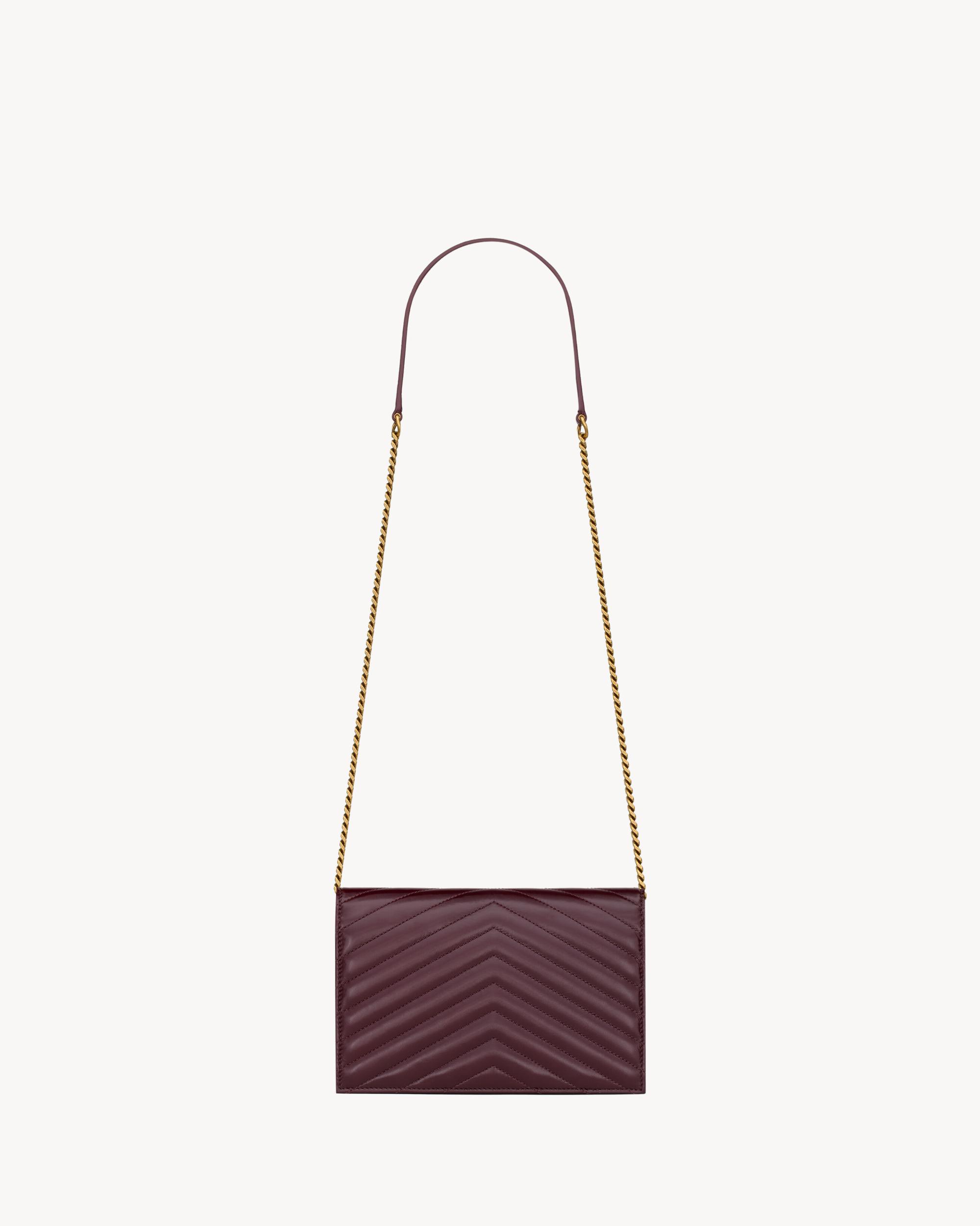 CASSANDRE envelope chain wallet in shiny leather Product Image