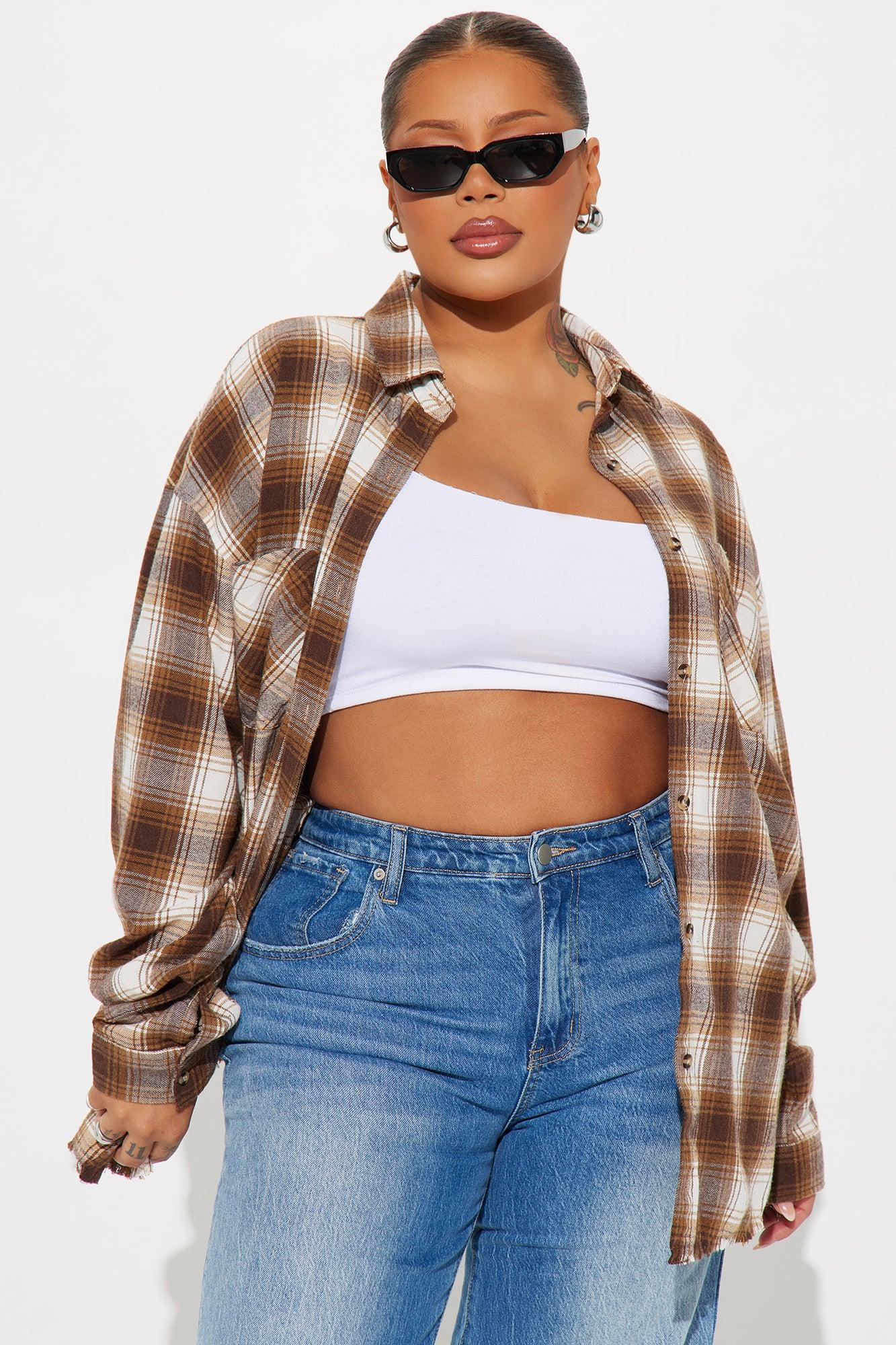 Seasons Change Plaid Shirt - Brown/combo Product Image