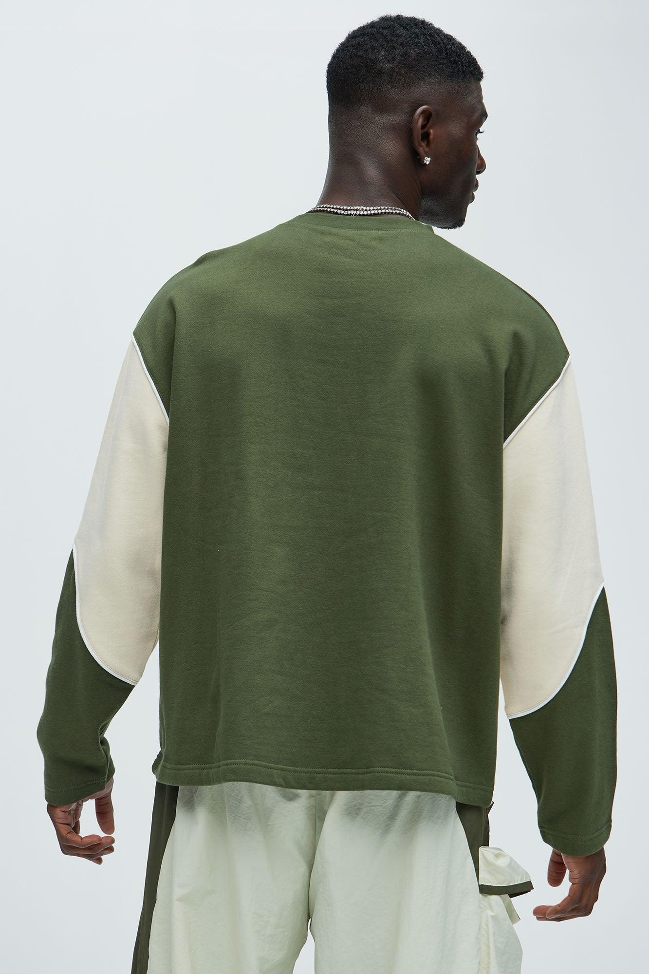 Bronx Crewneck Sweatshirt - Olive Product Image