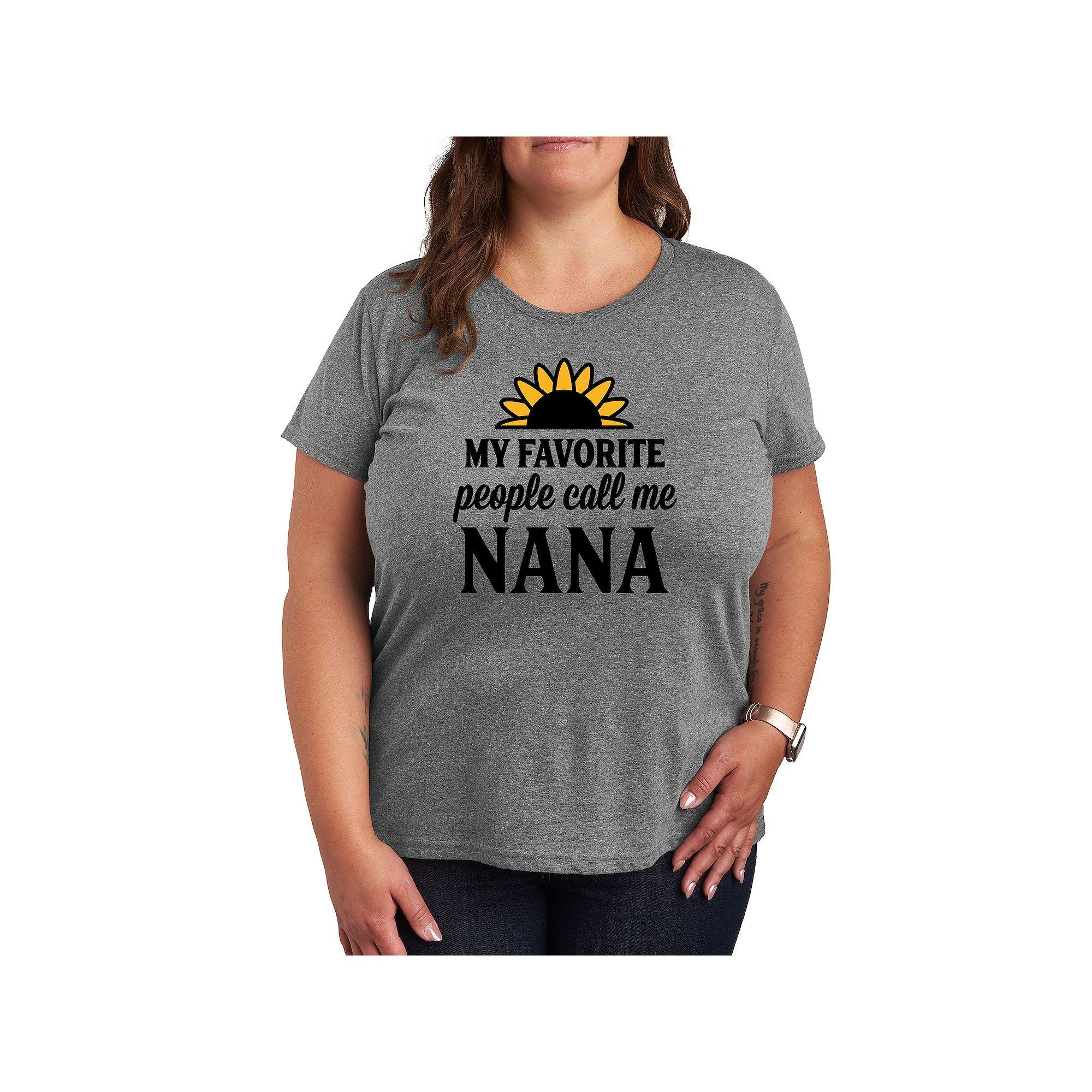 Plus Favorite People Nana Graphic Tee, Women's,  Product Image