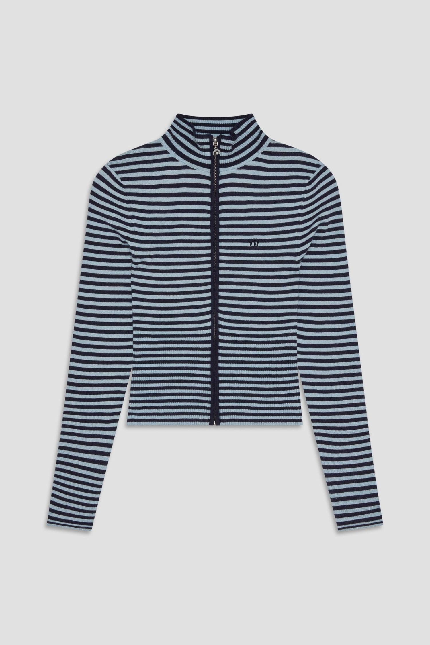 VLAD ZIP UP - BLUE STRIPE Product Image