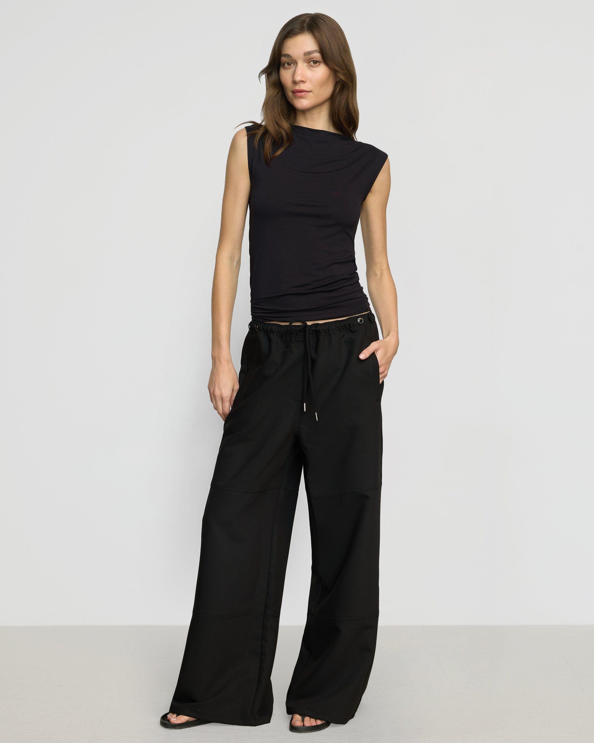 Noemi Stretch-Waist Wide-Leg Pant Product Image