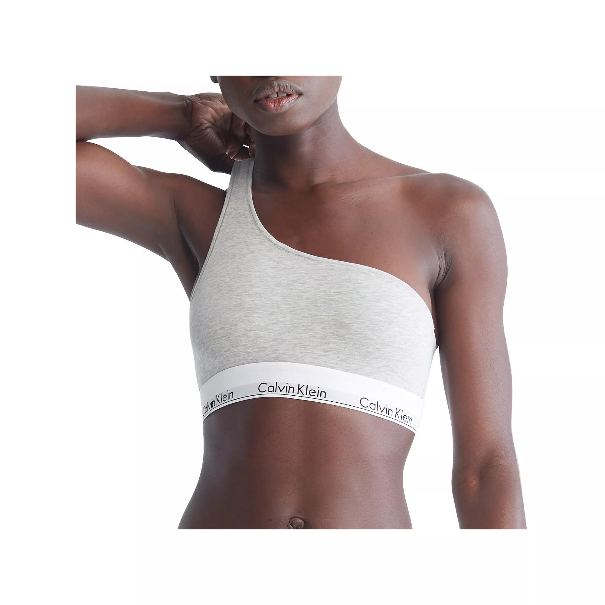 Calvin Klein Modern Cotton Unlined One-Shoulder Bralette QF7007, Women's,  Product Image