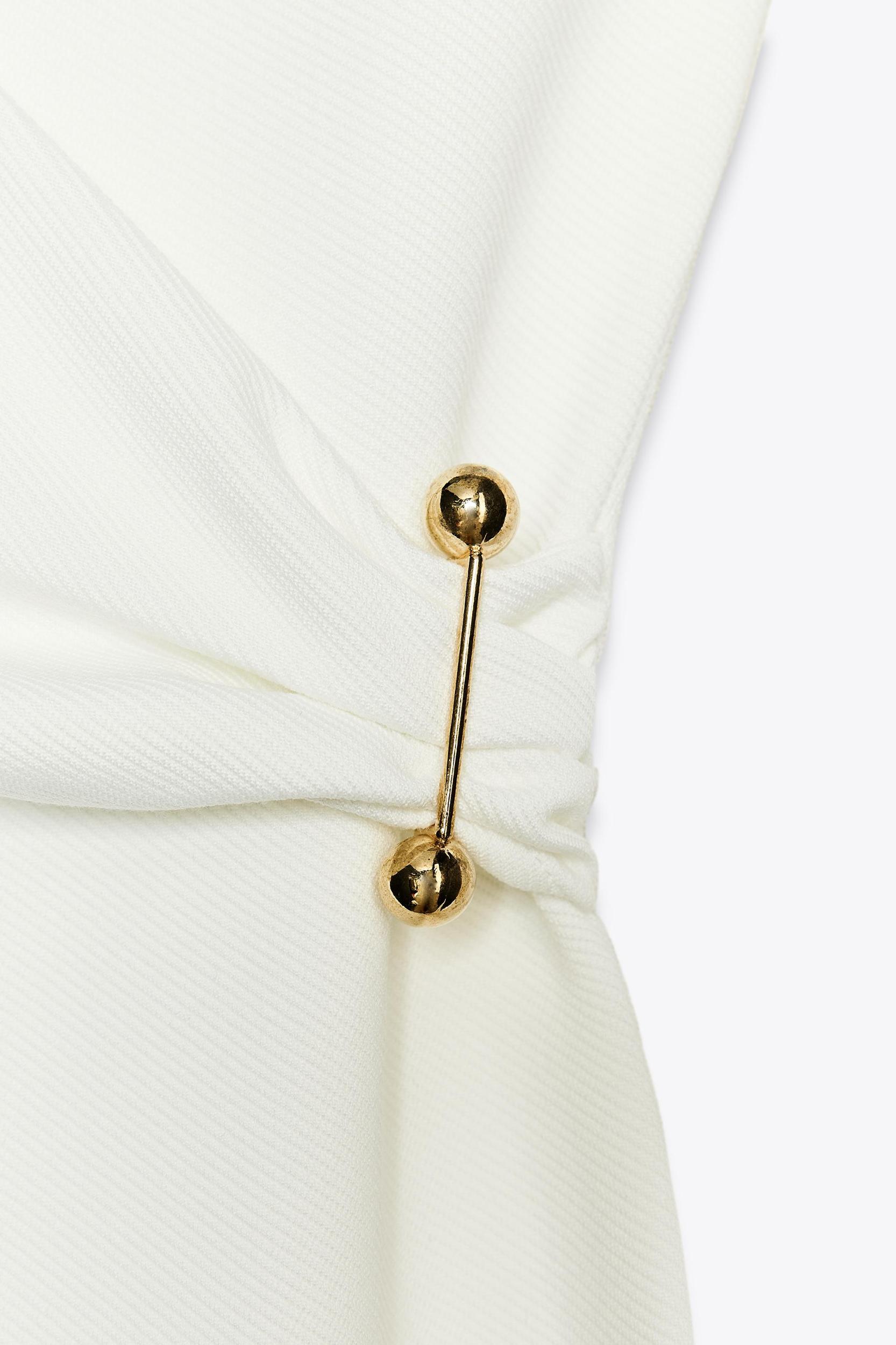 MIDI DRESS WITH BROOCH Product Image