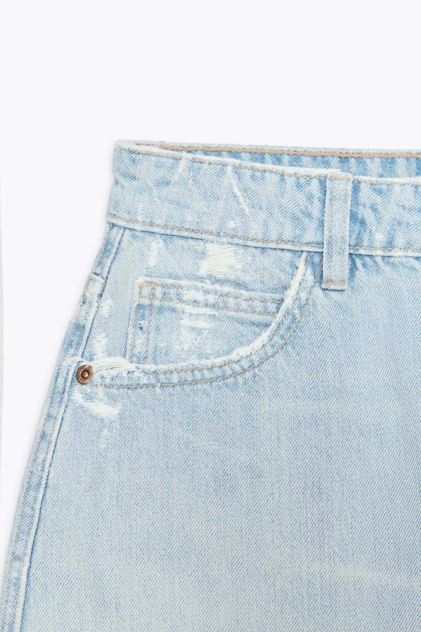 RIPPED TRF DENIM SKIRT Product Image