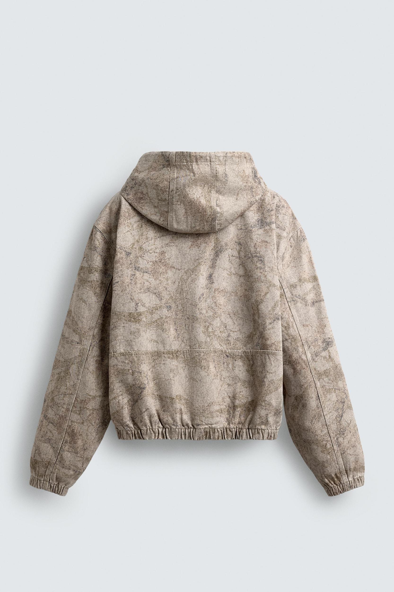 WASHED HOODED JACKET Product Image