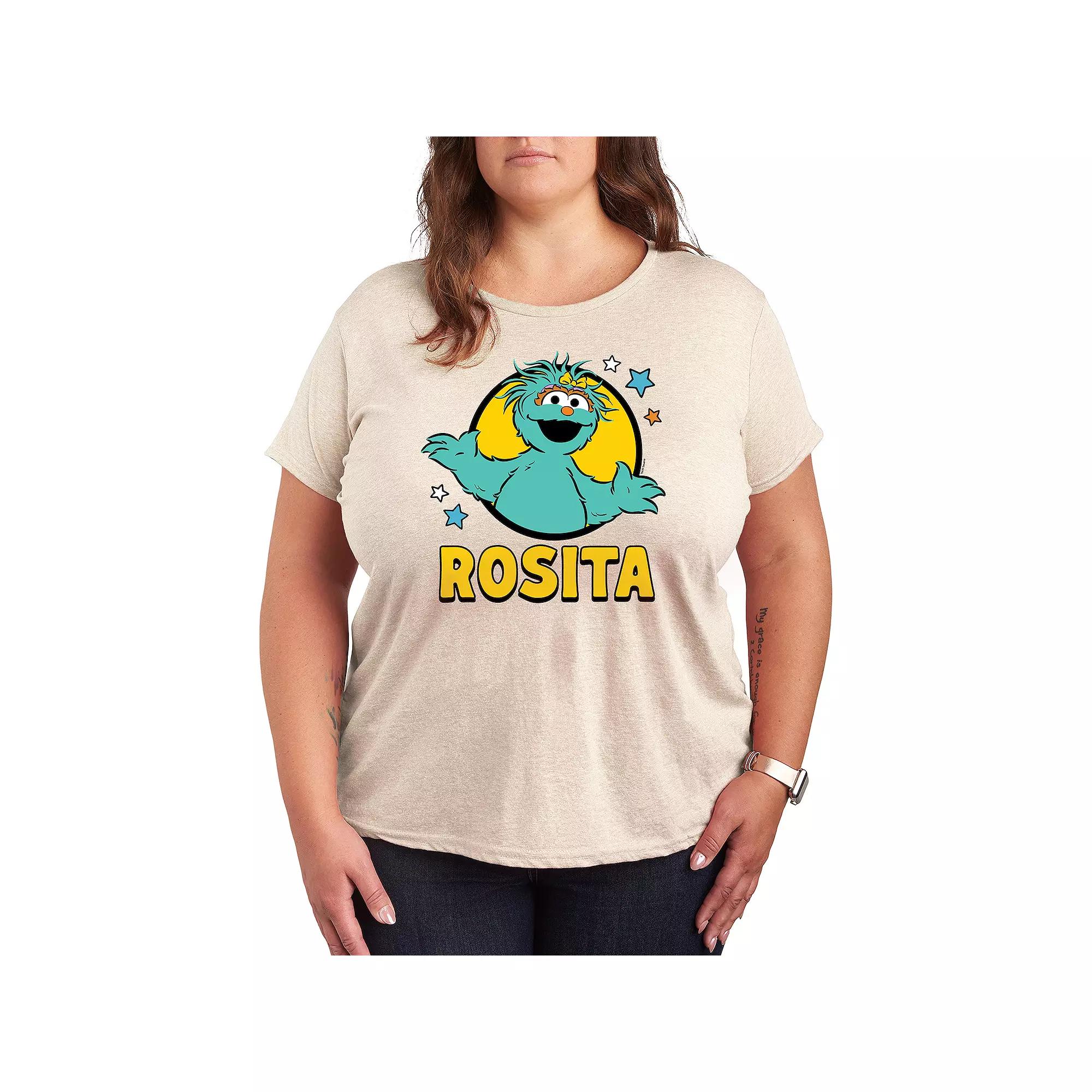 Plus Sesame Street Rosita With Stars Graphic Tee, Women's,  Product Image