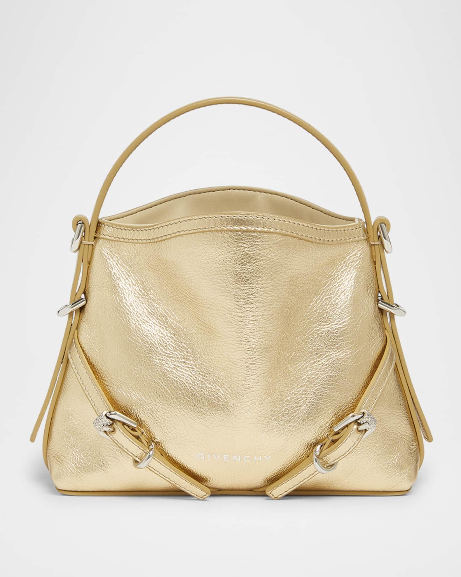 Voyou Nano Shoulder Bag in Metallic Leather  Product Image