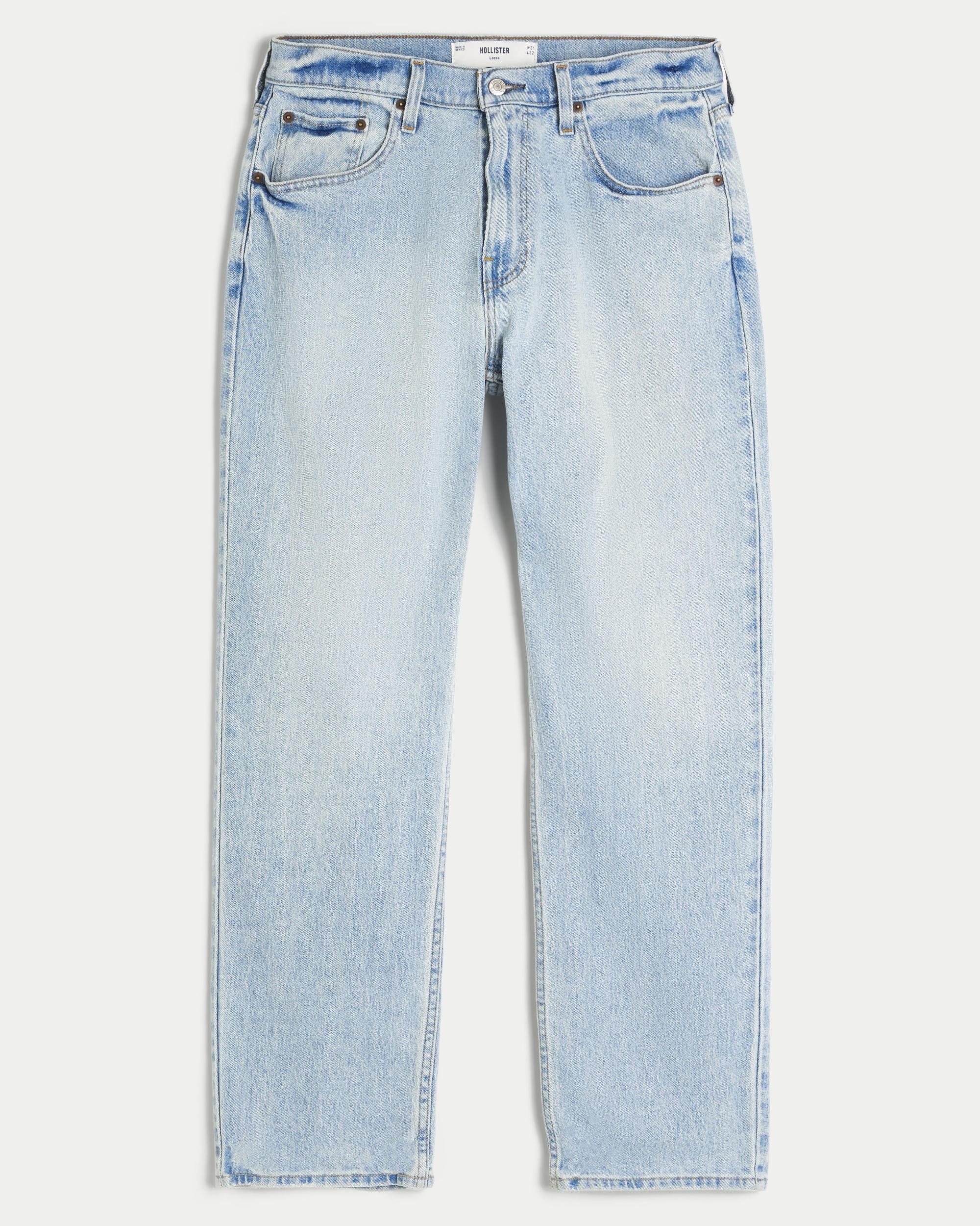 Light Wash Loose Jeans Product Image
