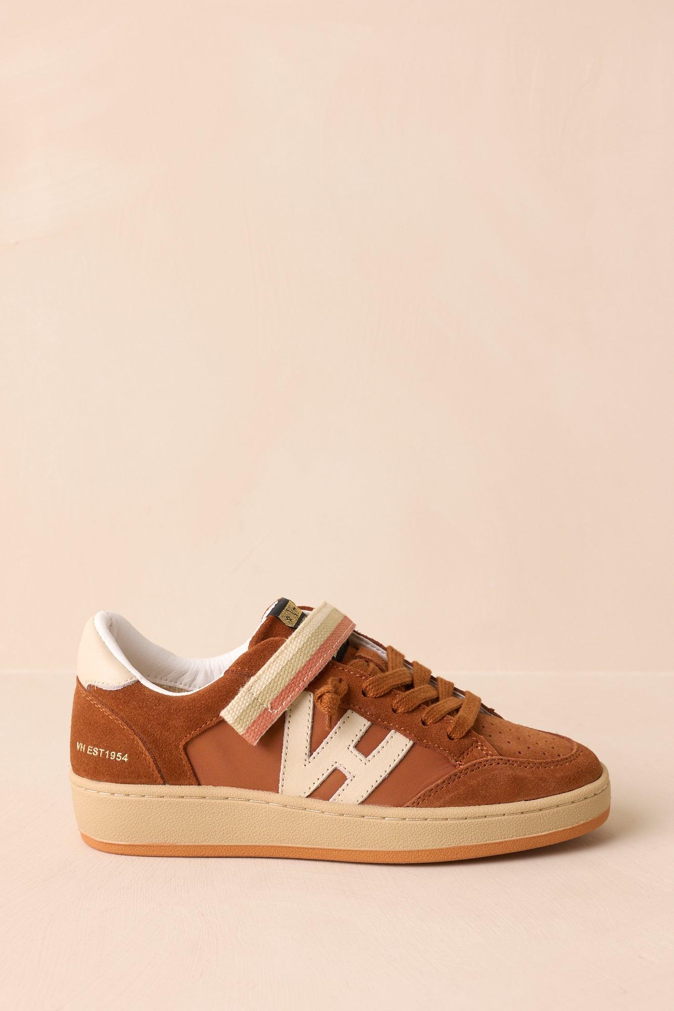 Vintage Havana Next 10 Brown Faux Suede Low Top Sneakers Product Image