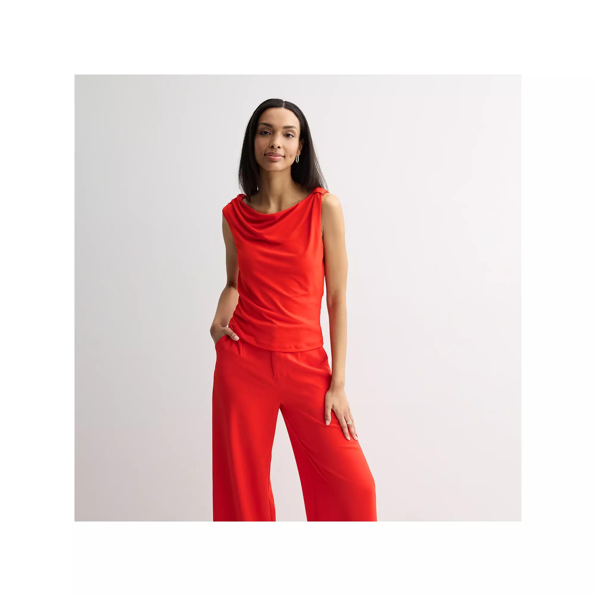 Women's INTEMPO™ Asymmetrical Sleeveless Top, Size: XXL, Blue Product Image