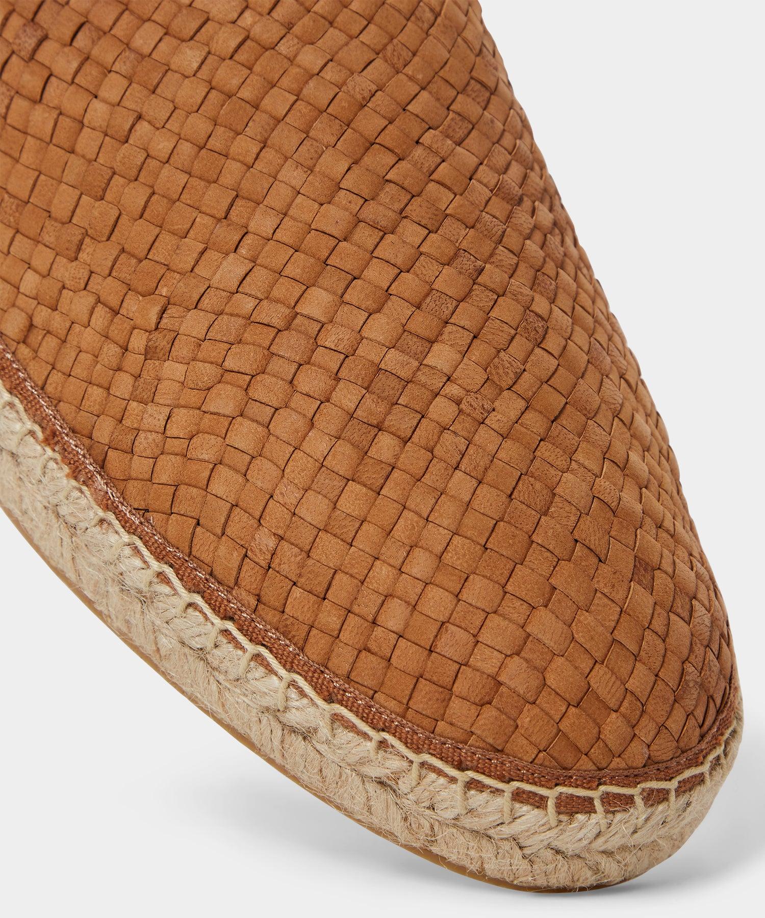 Woven Leather Espadrille Mule Product Image