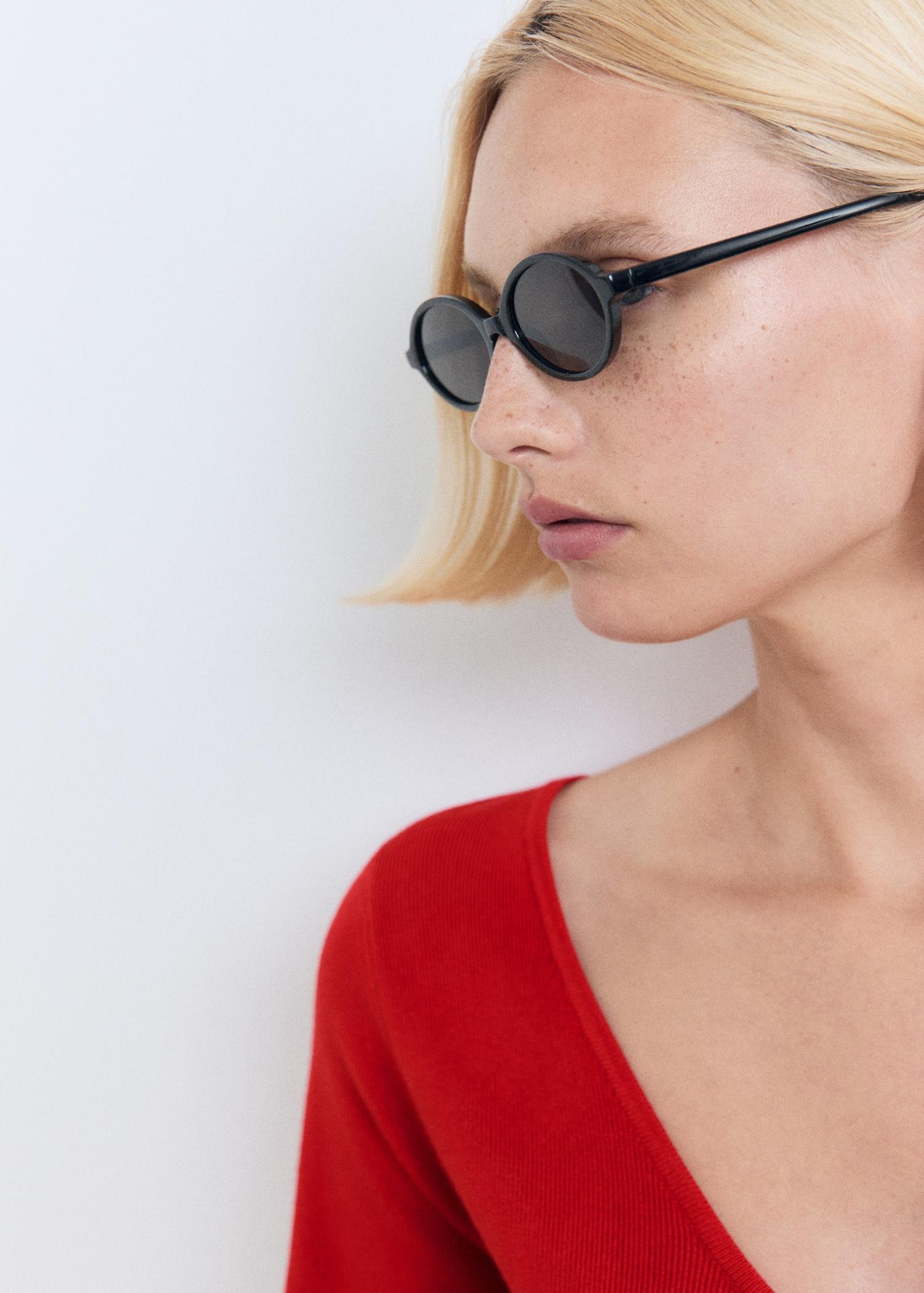 Knitted dress with bow neckline - Women | MANGO USA Product Image