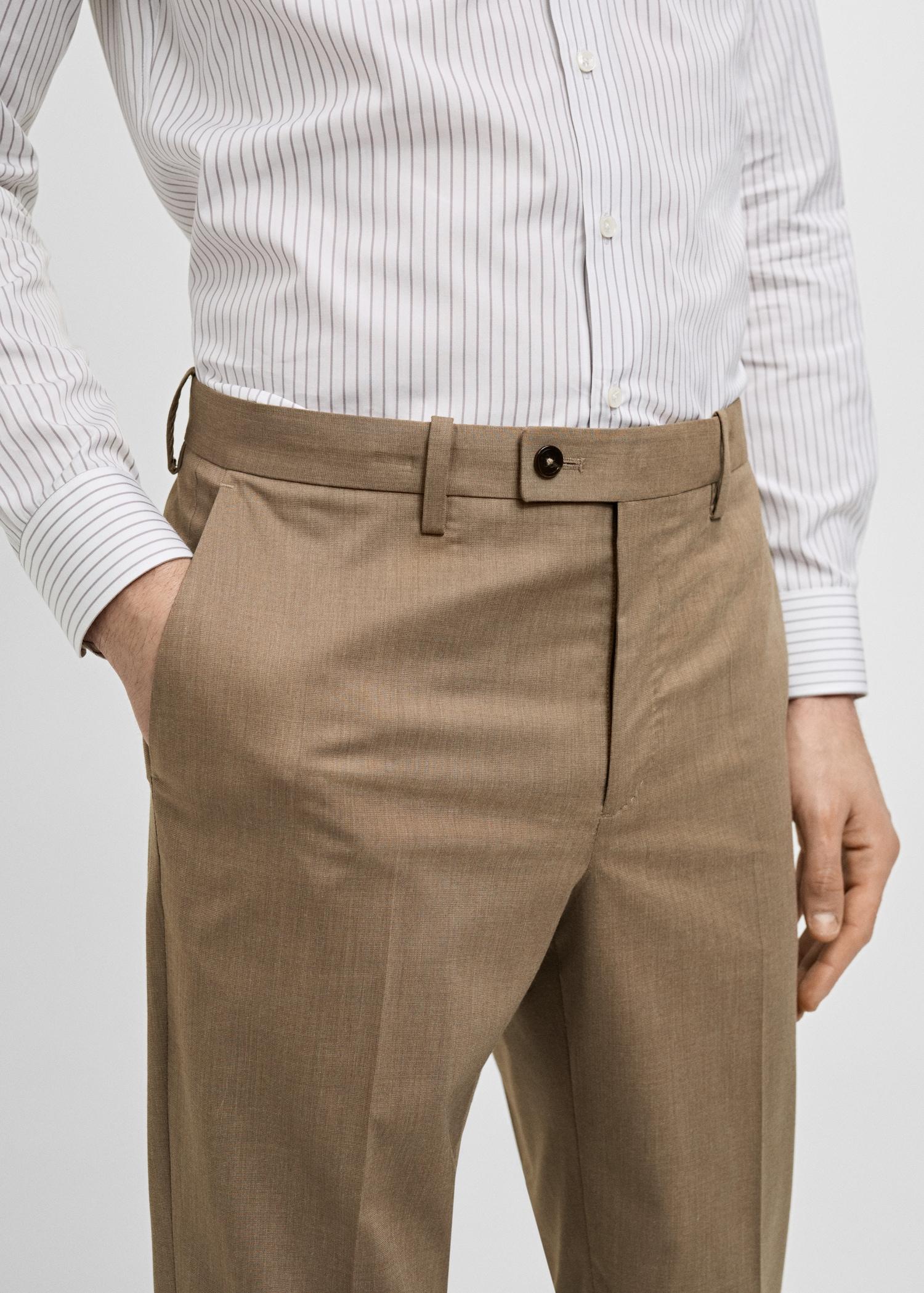 Monaco slim-fit suit pants - Men | MANGO USA Product Image