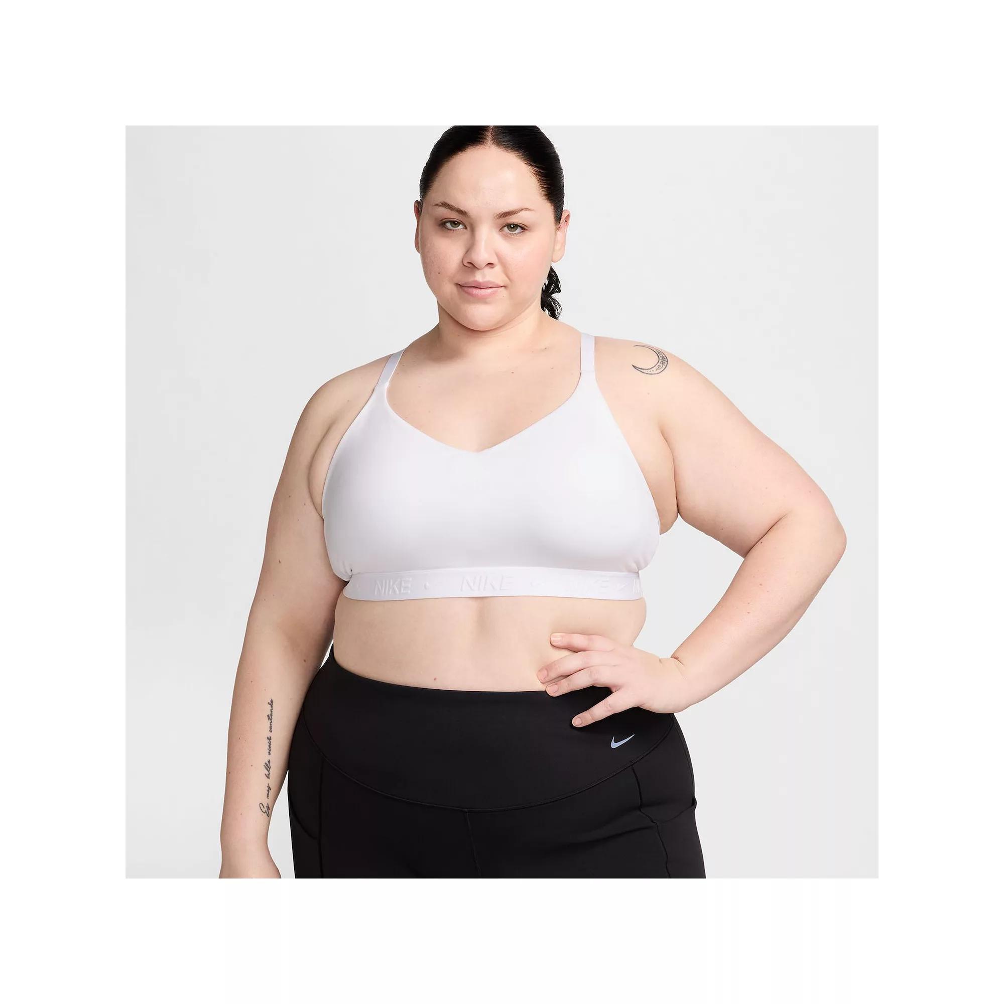 Nike Womens Indy Light Support Padded Adjustable Sports Bra (Plus Size) | FD1064-100 Product Image