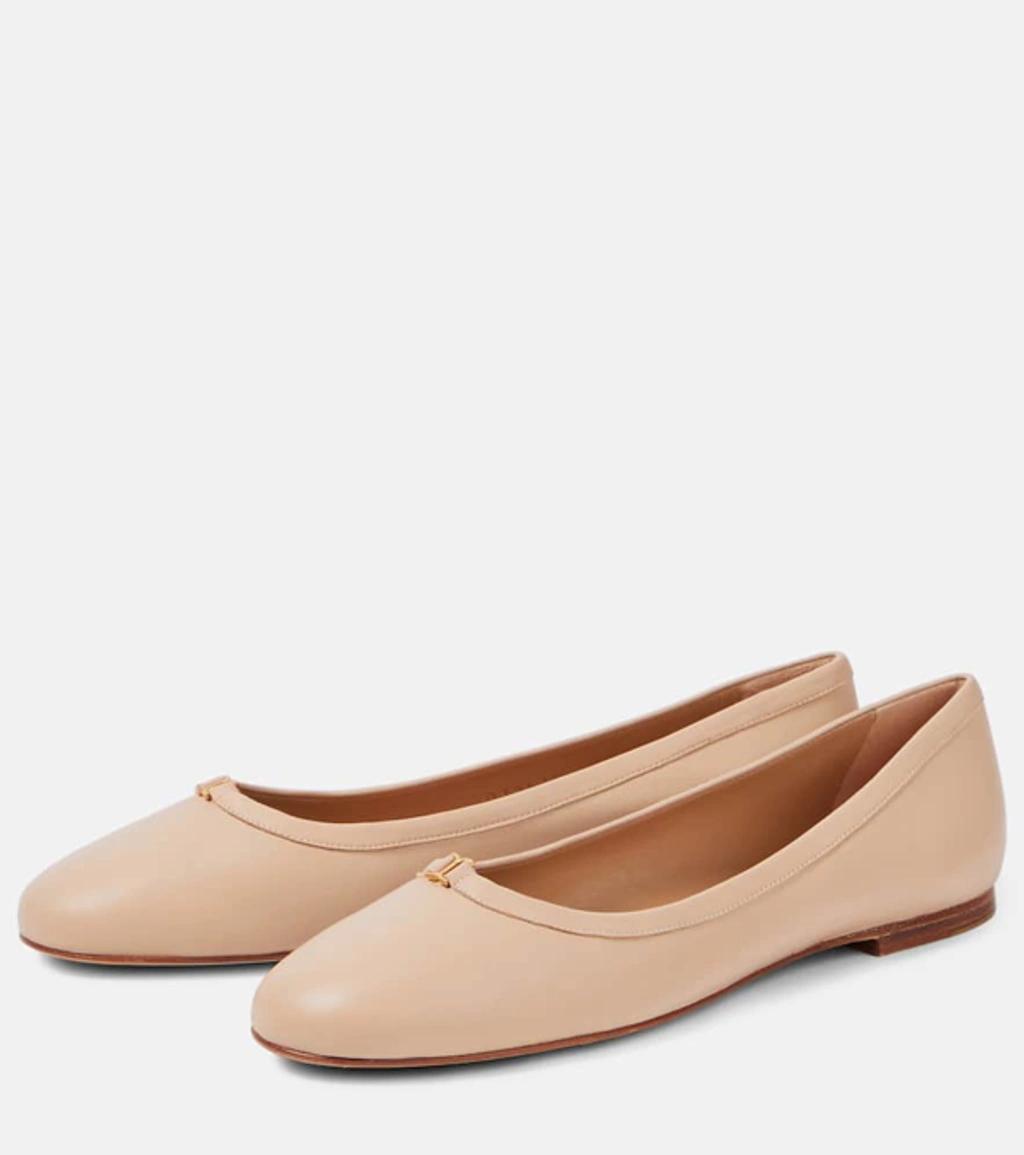 CHLOÉ Woman Ballet Flats Sand Size 9 Leather In Beige Product Image