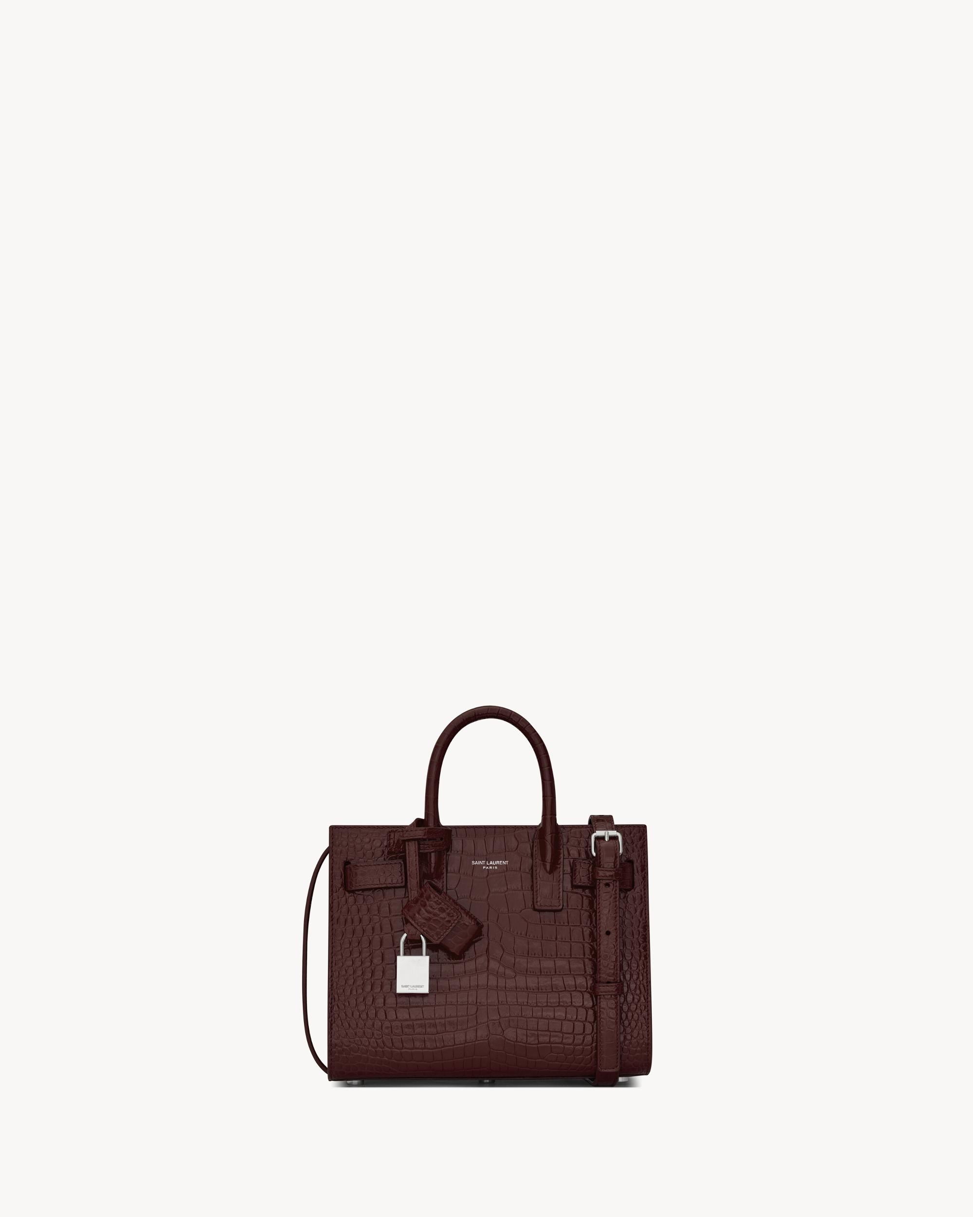 SAC DE JOUR IN CROCODILE-EMBOSSED LEATHER - NANO Product Image
