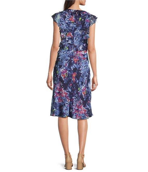 Lauren Ralph Lauren Taralee Floral A-Line Midi Dress Product Image