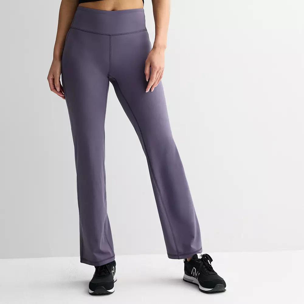 Women's Tek Gear® Essential Soft High-Rise Bootcut Pants in Regular & Plus Size, Size: XS, Purple Jelly Product Image