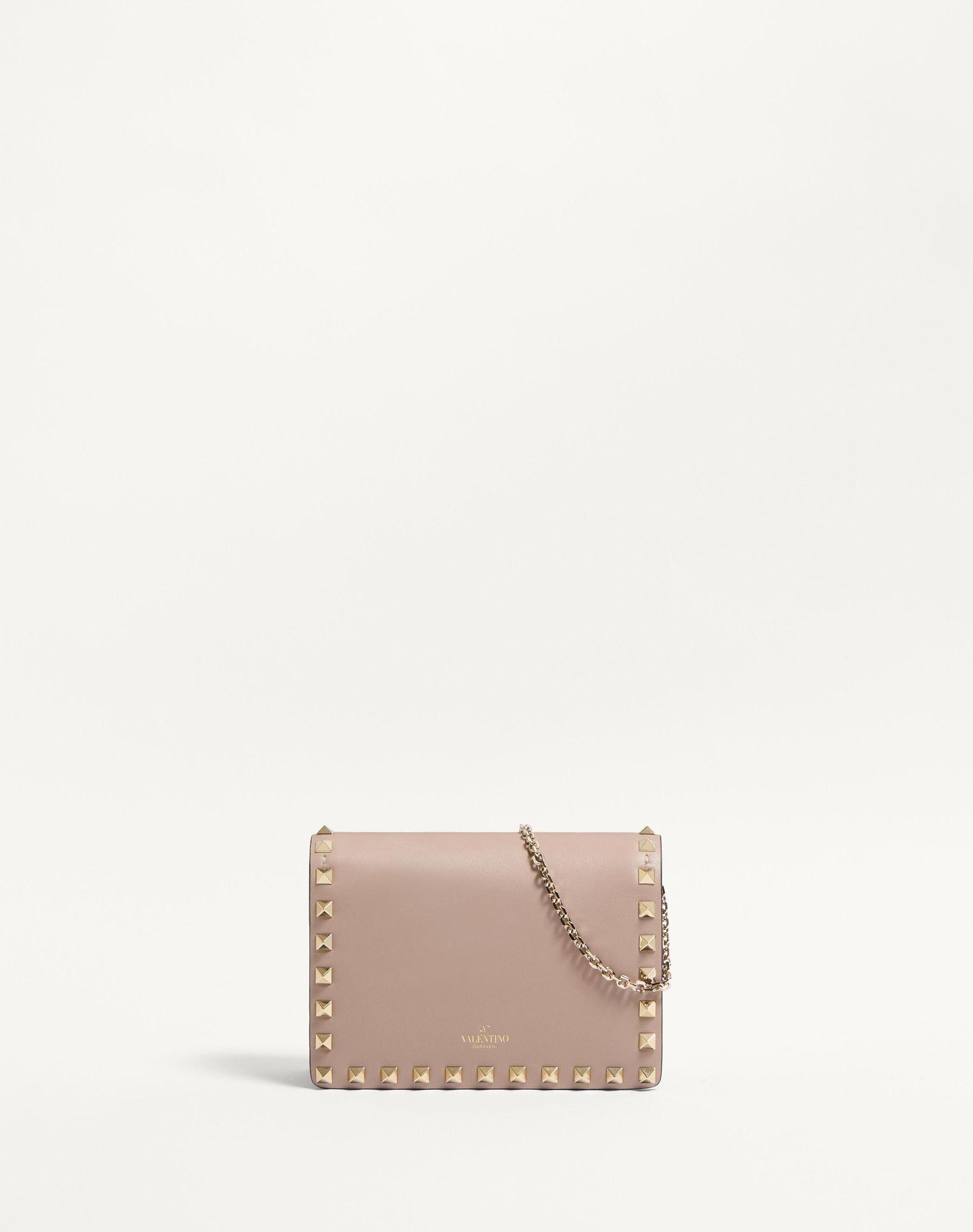 Rockstud Calfskin Chain Pouch  Product Image