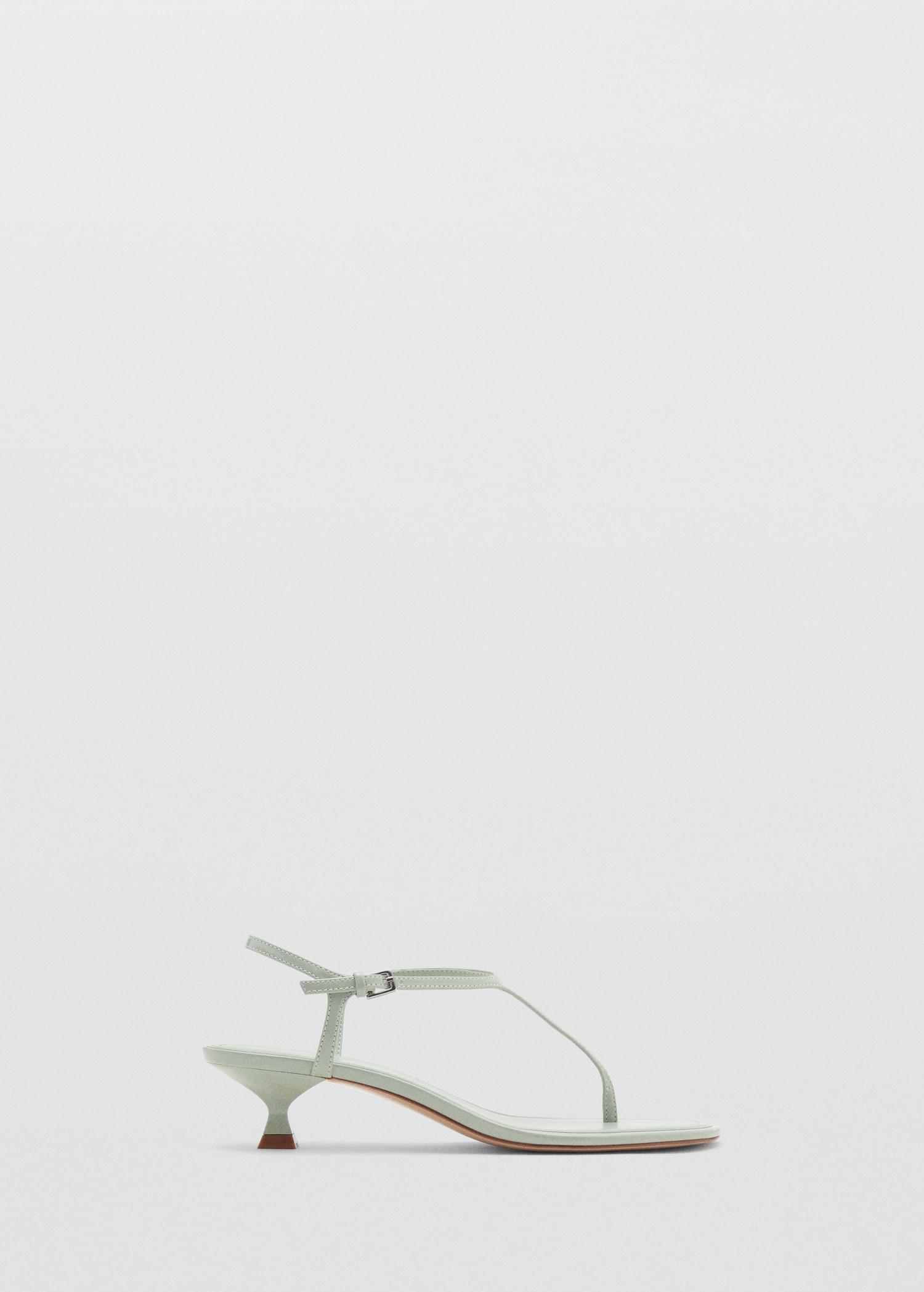 Kitten heel sandals with straps - Women | MANGO USA Product Image