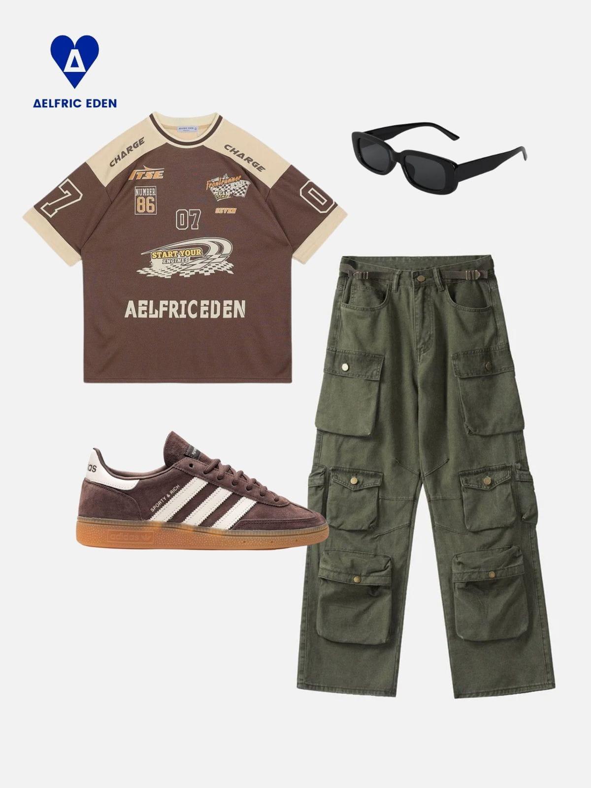 Aelfric Eden Vintage Multi-pocket Baggy Pants Product Image