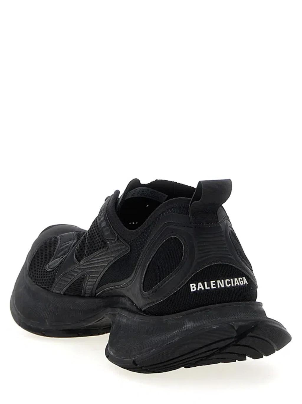 BALENCIAGA Black Mesh And Rubber Circuit Sneakers Product Image