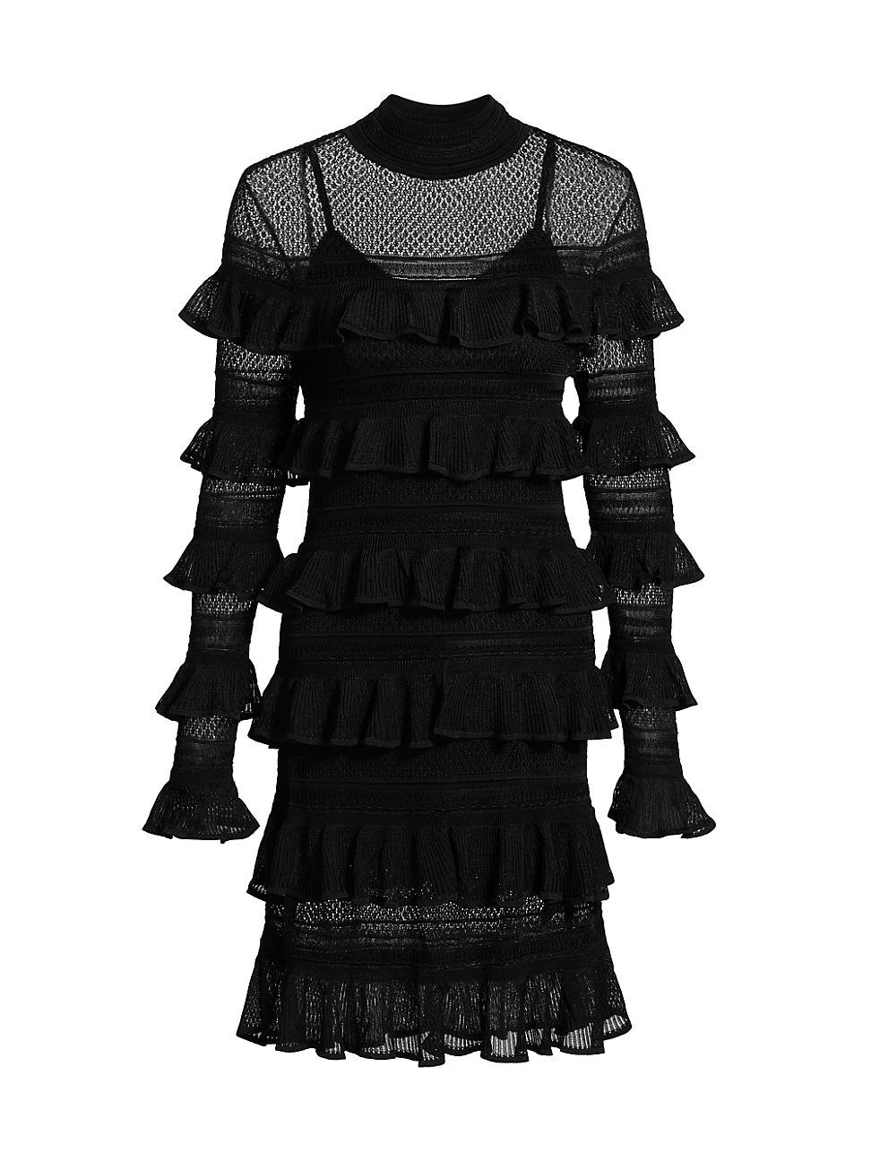 Womens Crush Frilled Minidress Product Image