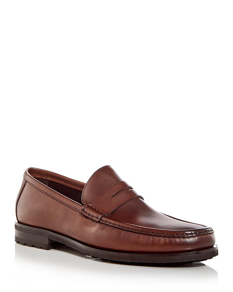 Mens Belfast Leather Penny Loafers Product Image