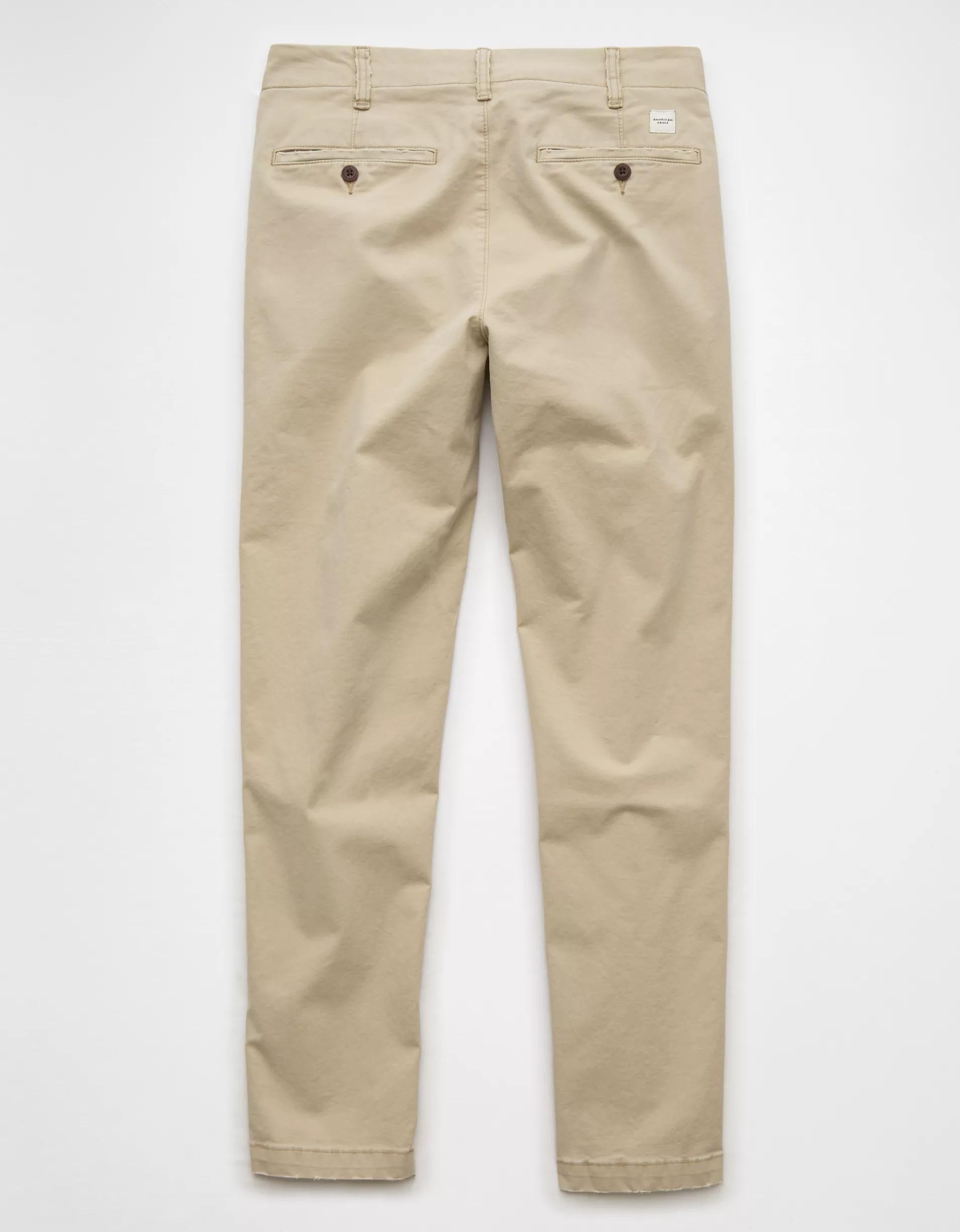 AE Flex Slim Straight Lived-In Khaki Pant Product Image