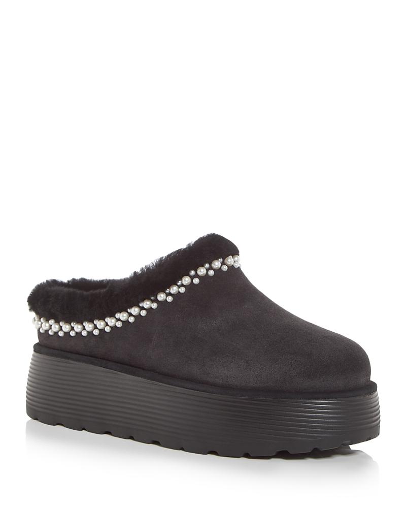 Womens Nellie Shearling Platform Mules Product Image