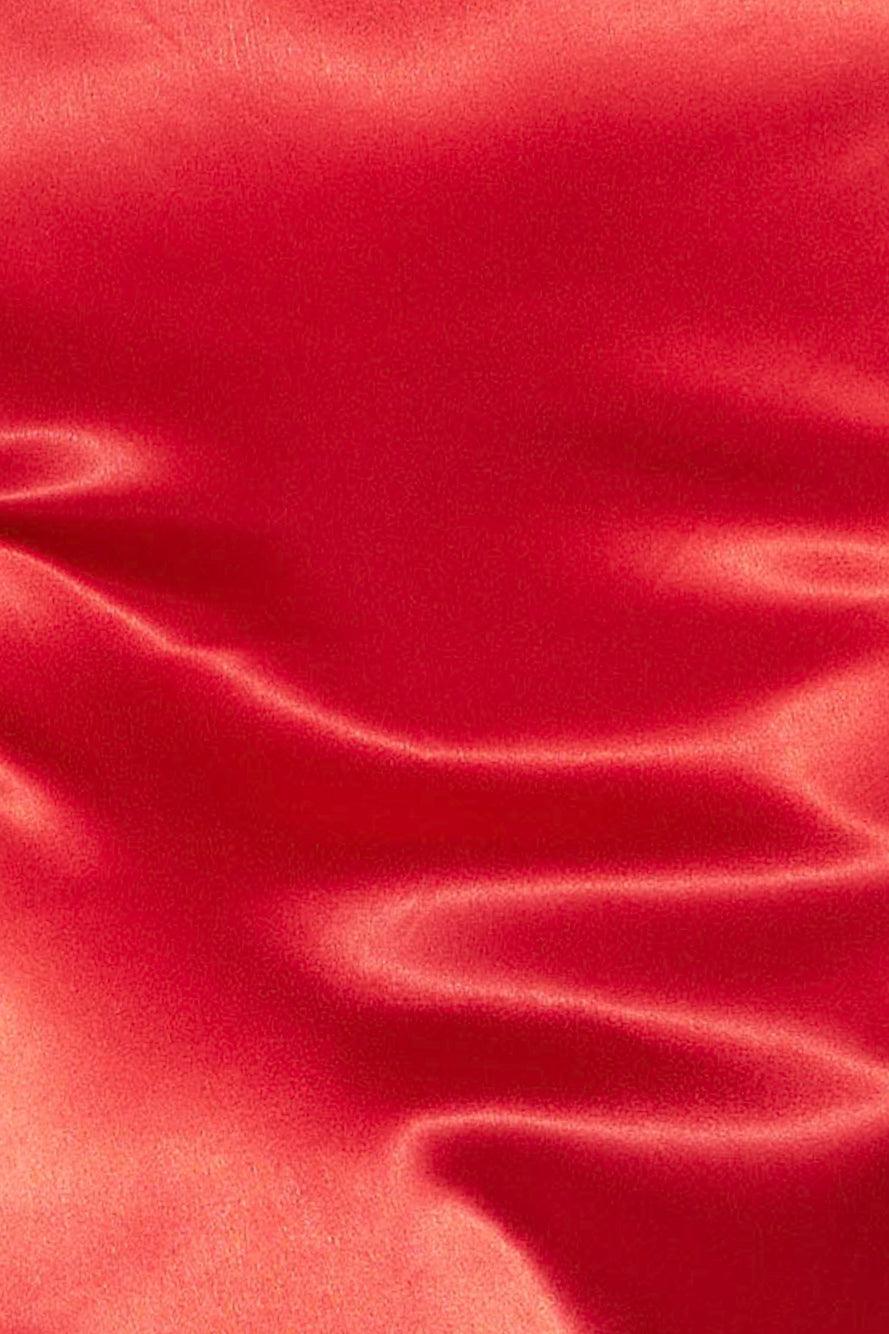 Diamanté Dreams Silky Midi Dress Red Product Image