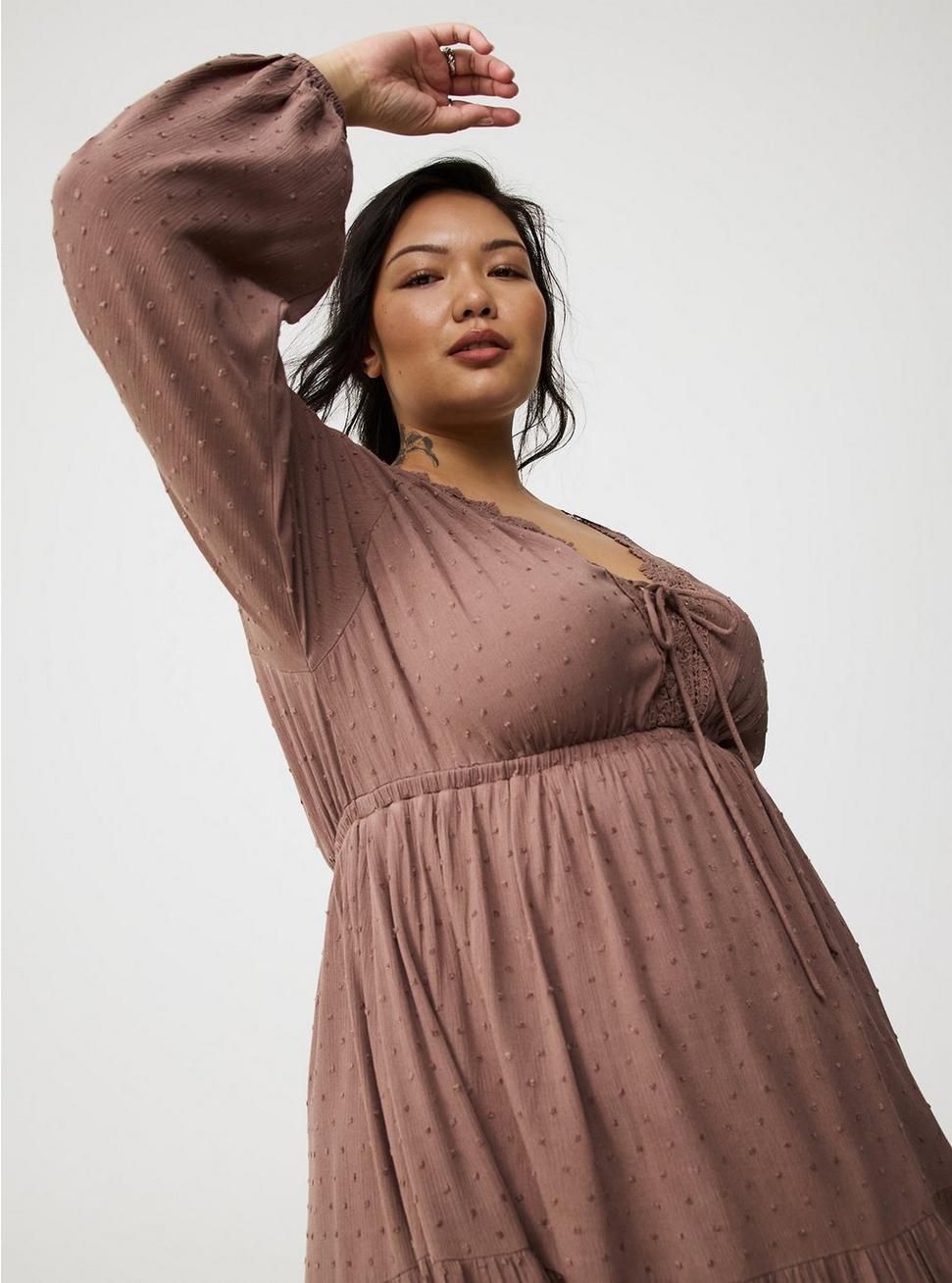 Mini Clipdot Dolman-Sleeve Dress Product Image