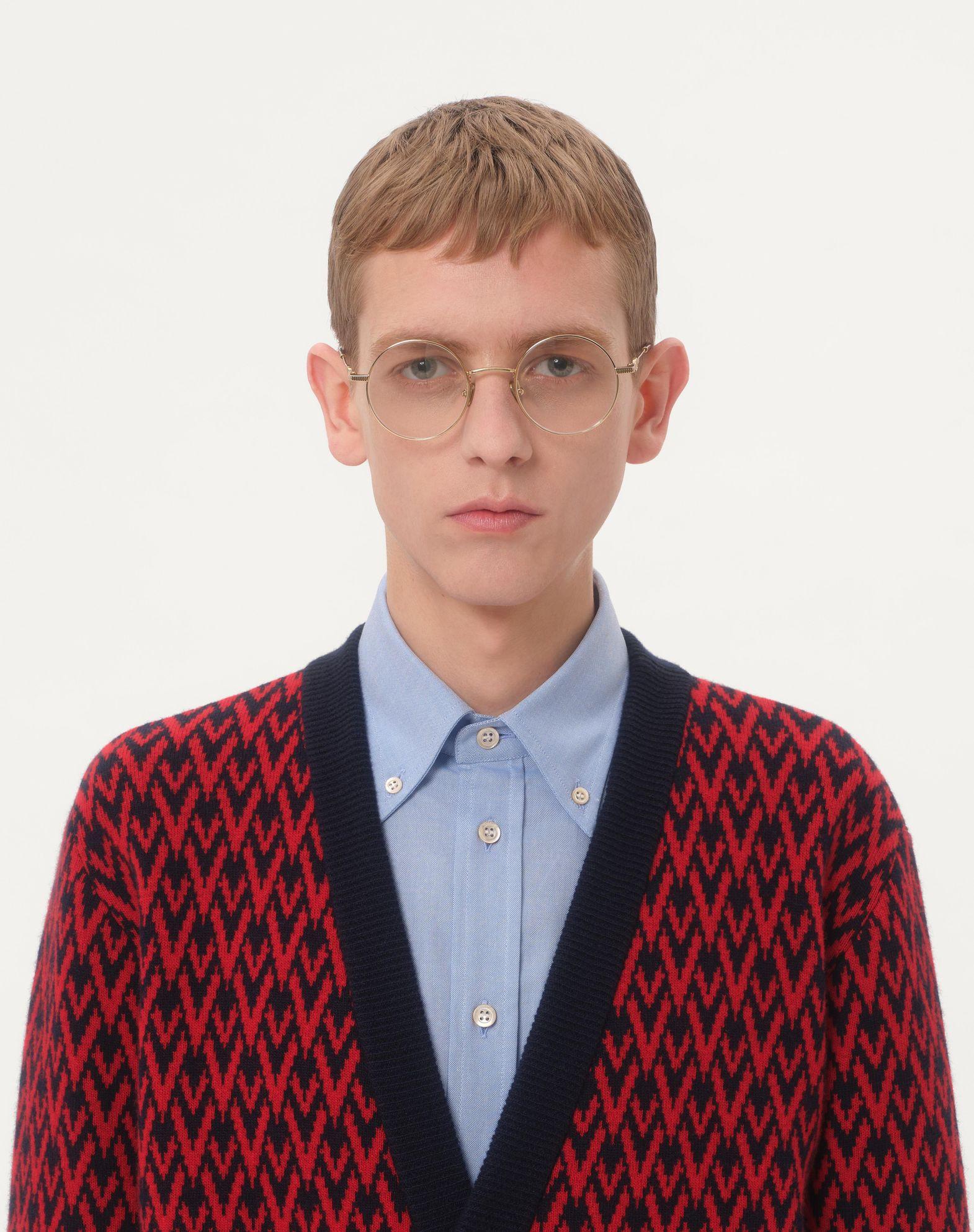 Wool Cardigan With Toute La V Pattern Product Image