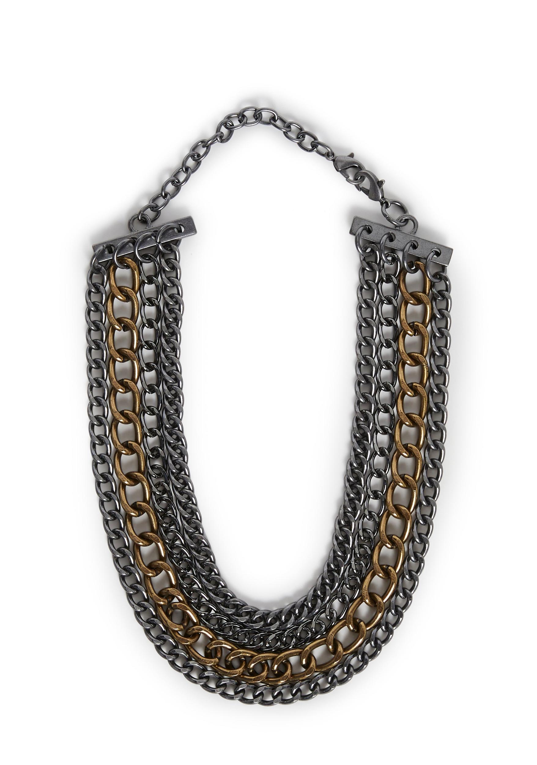 Punk Chain Choker - SIlver Product Image
