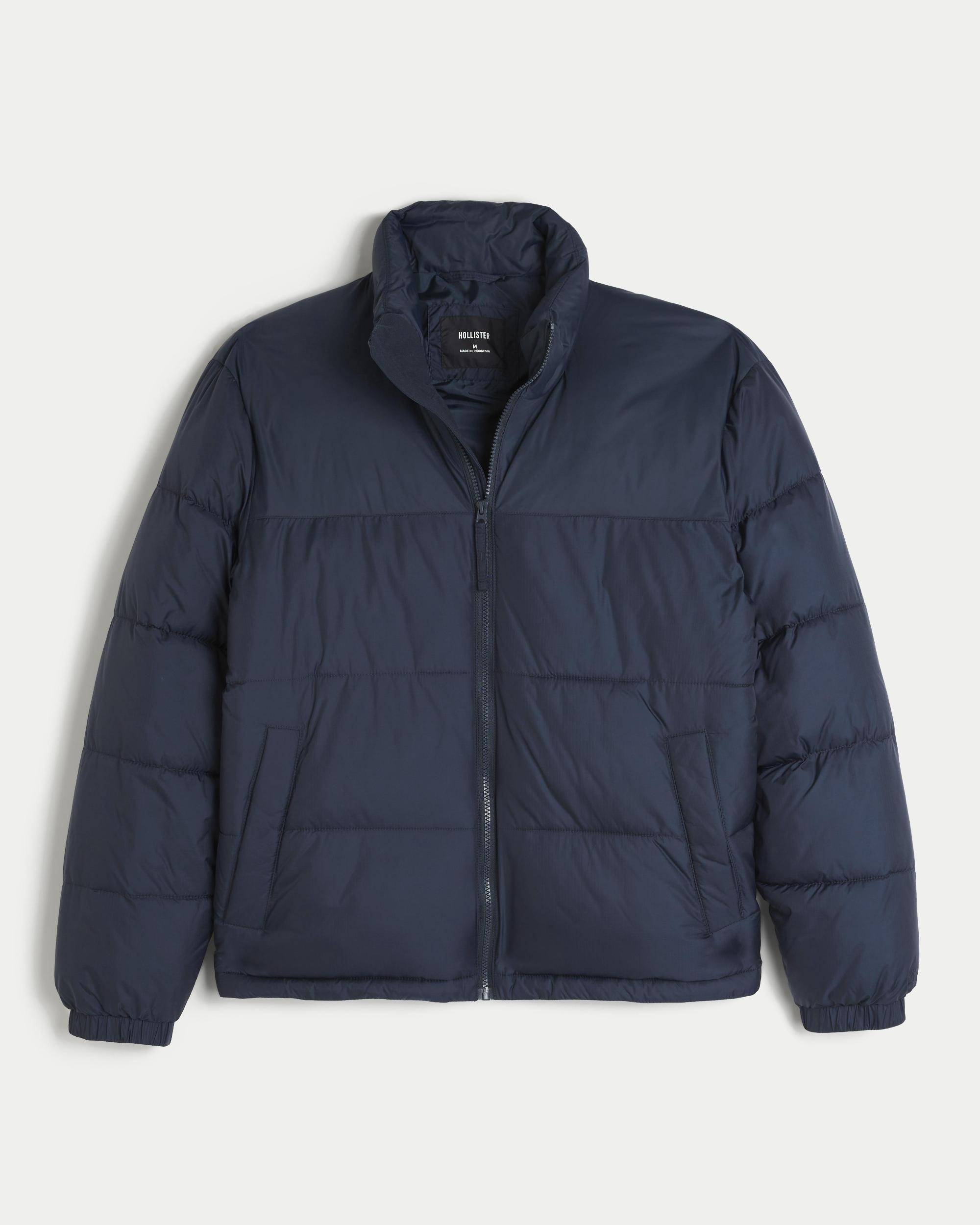 Boxy Mock-Neck Puffer Jacket Product Image