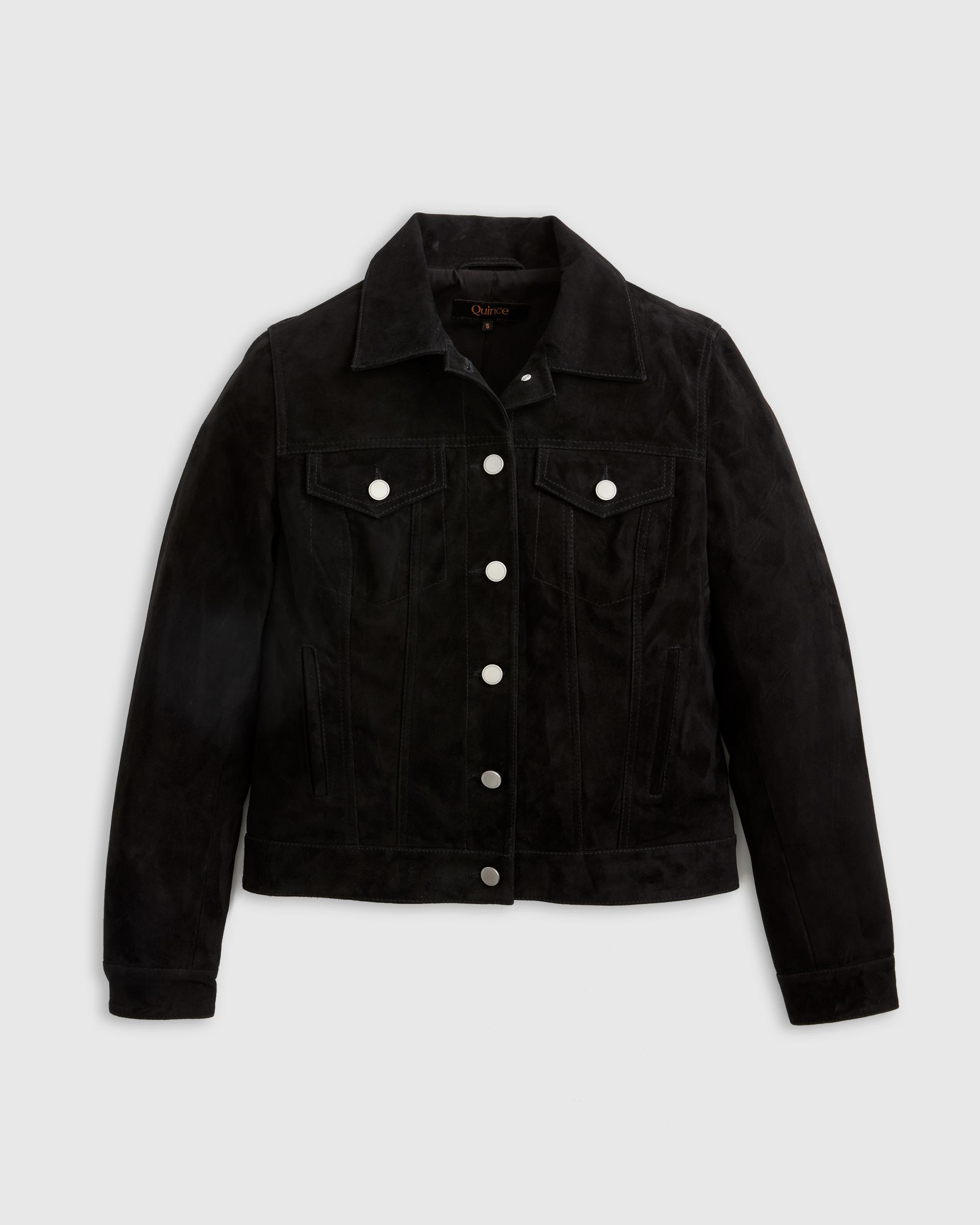 Quince | Women's 100% Suede Trucker Jacket Suede Leather Product Image
