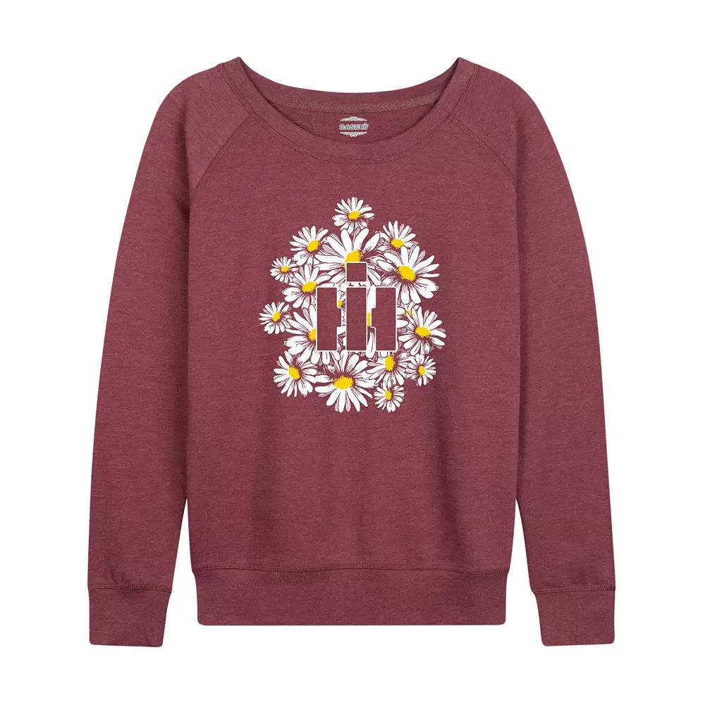 Women's Case IH Logo Daisies French Terry Long Sleeve Tee,  Product Image