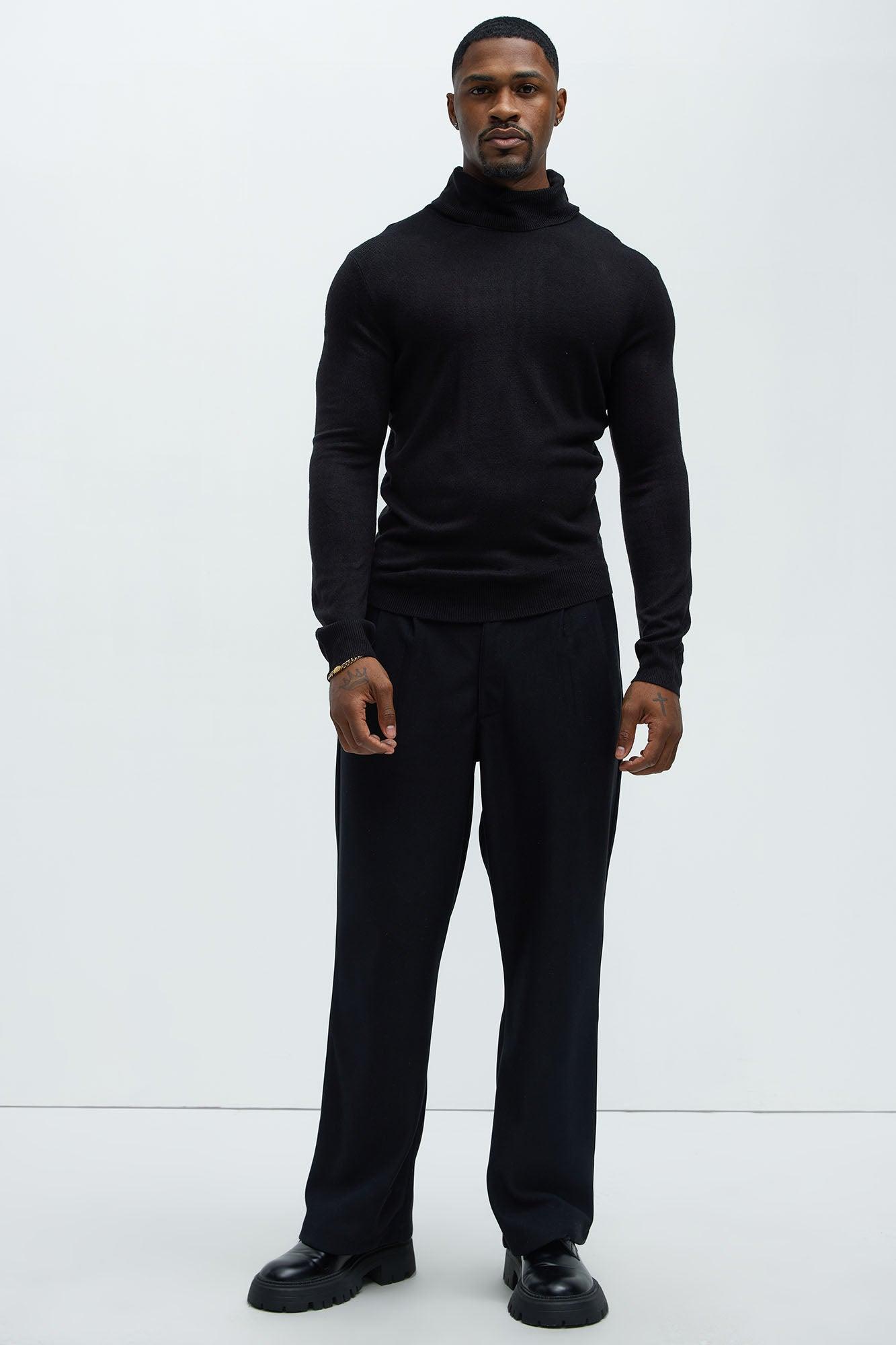 DeAngelo Turtleneck Sweater - Black Male Product Image