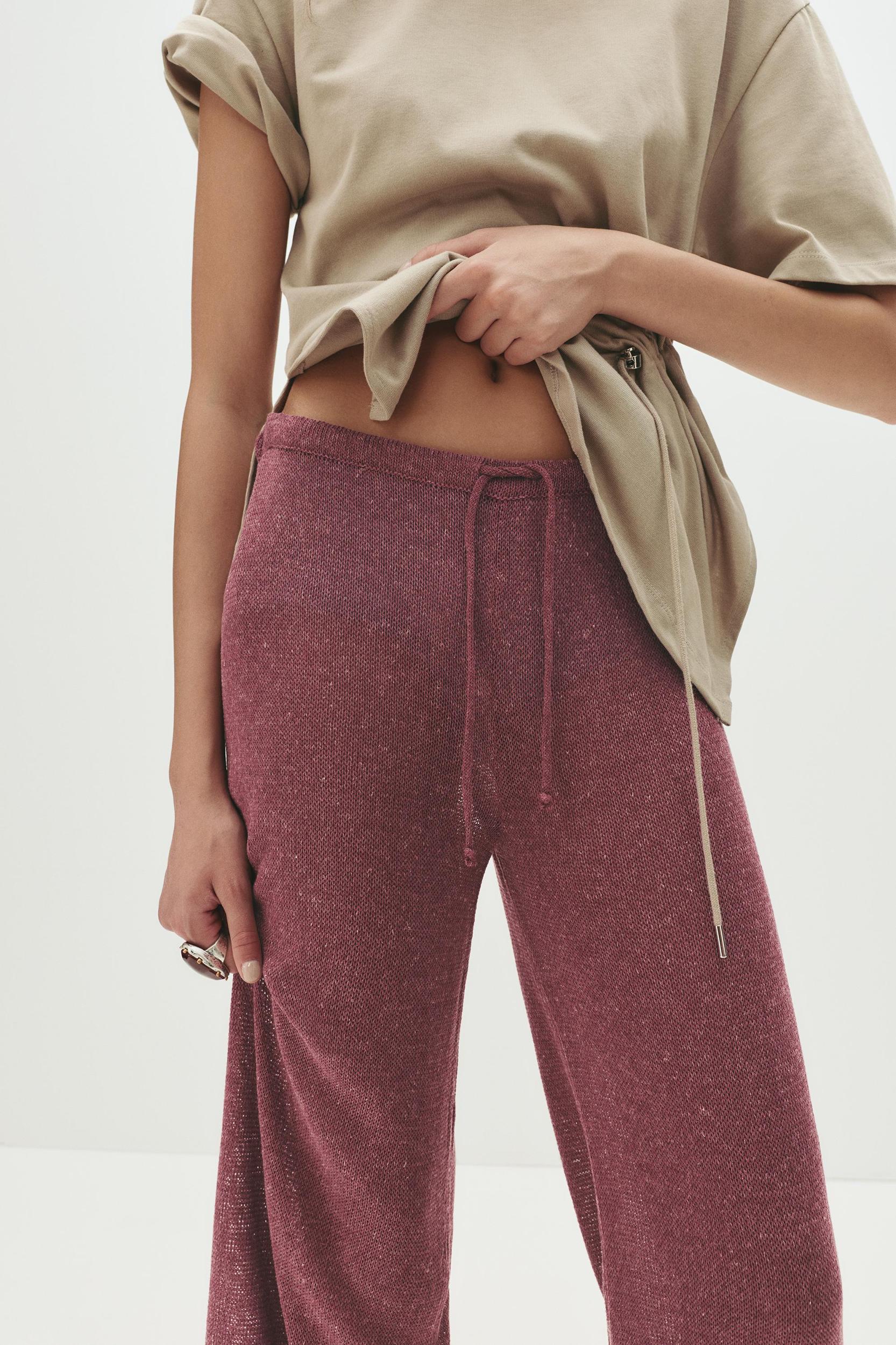 Flowing knit pants Product Image